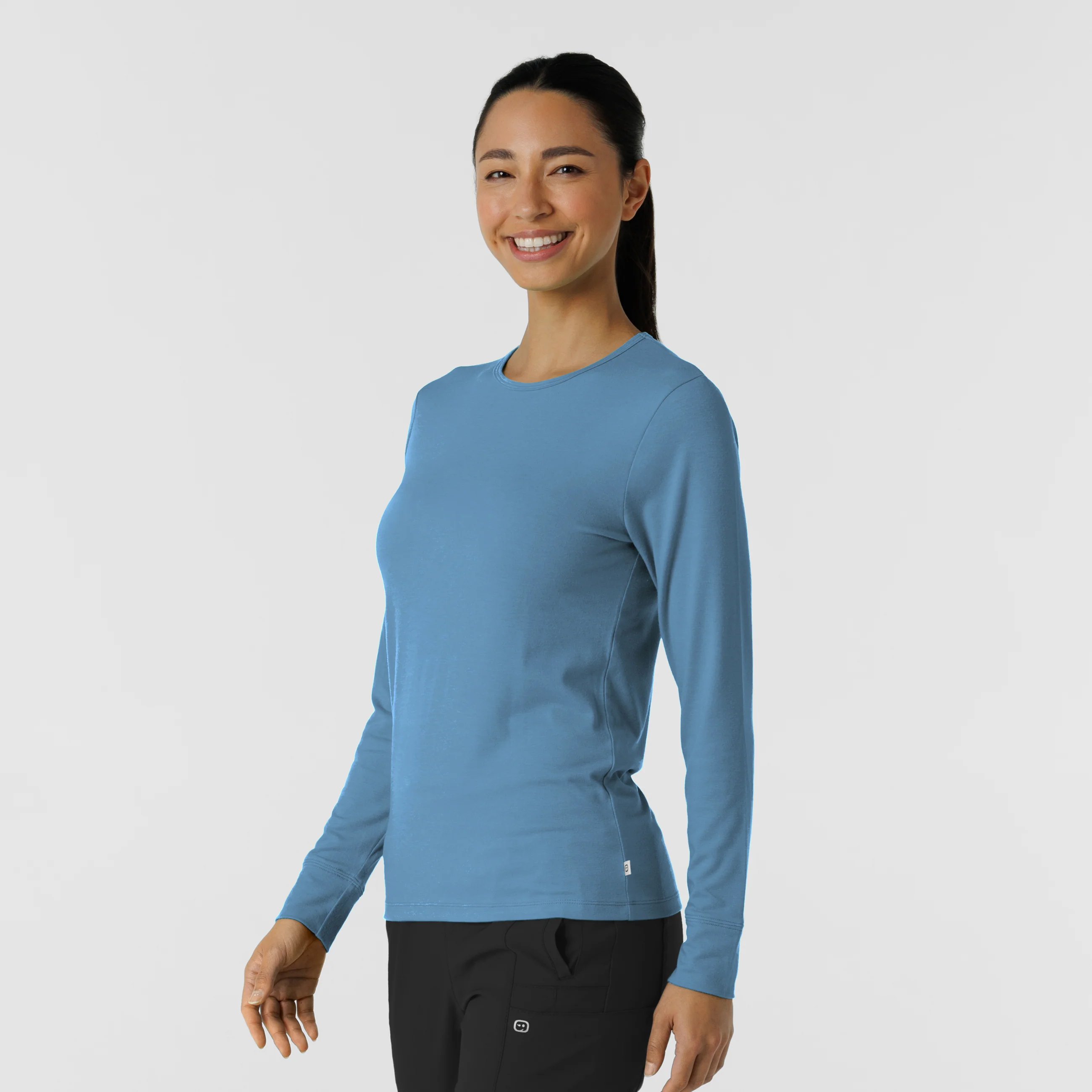 Women's Essential Layer Long Sleeve - Pacific Blue - Image 4
