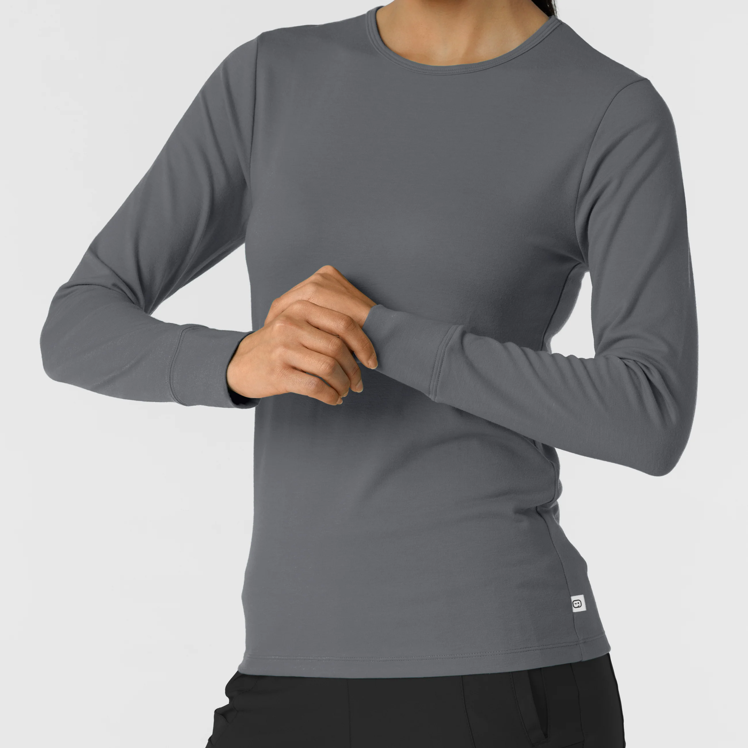 Women's Essential Layer Long Sleeve - Pewter - Image 6