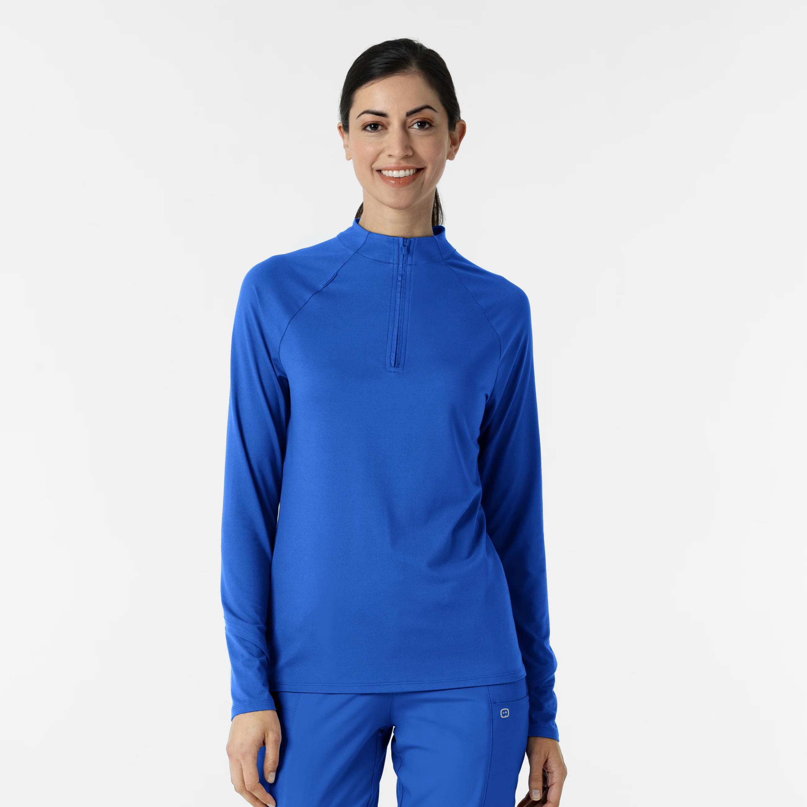 Women's Watch Window Quarter Zip Top - Royal