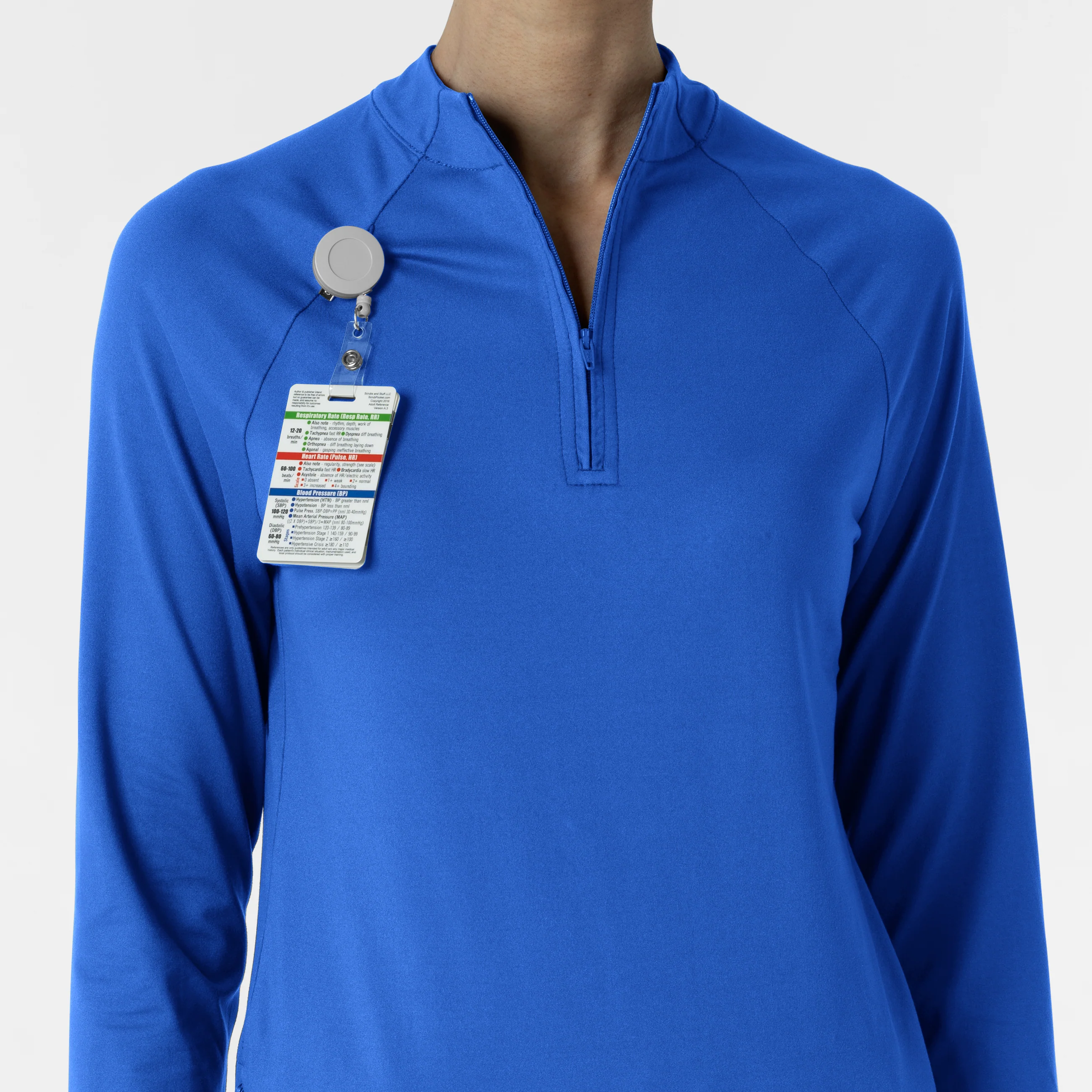 Women's Watch Window Quarter Zip Top - Royal - Image 6
