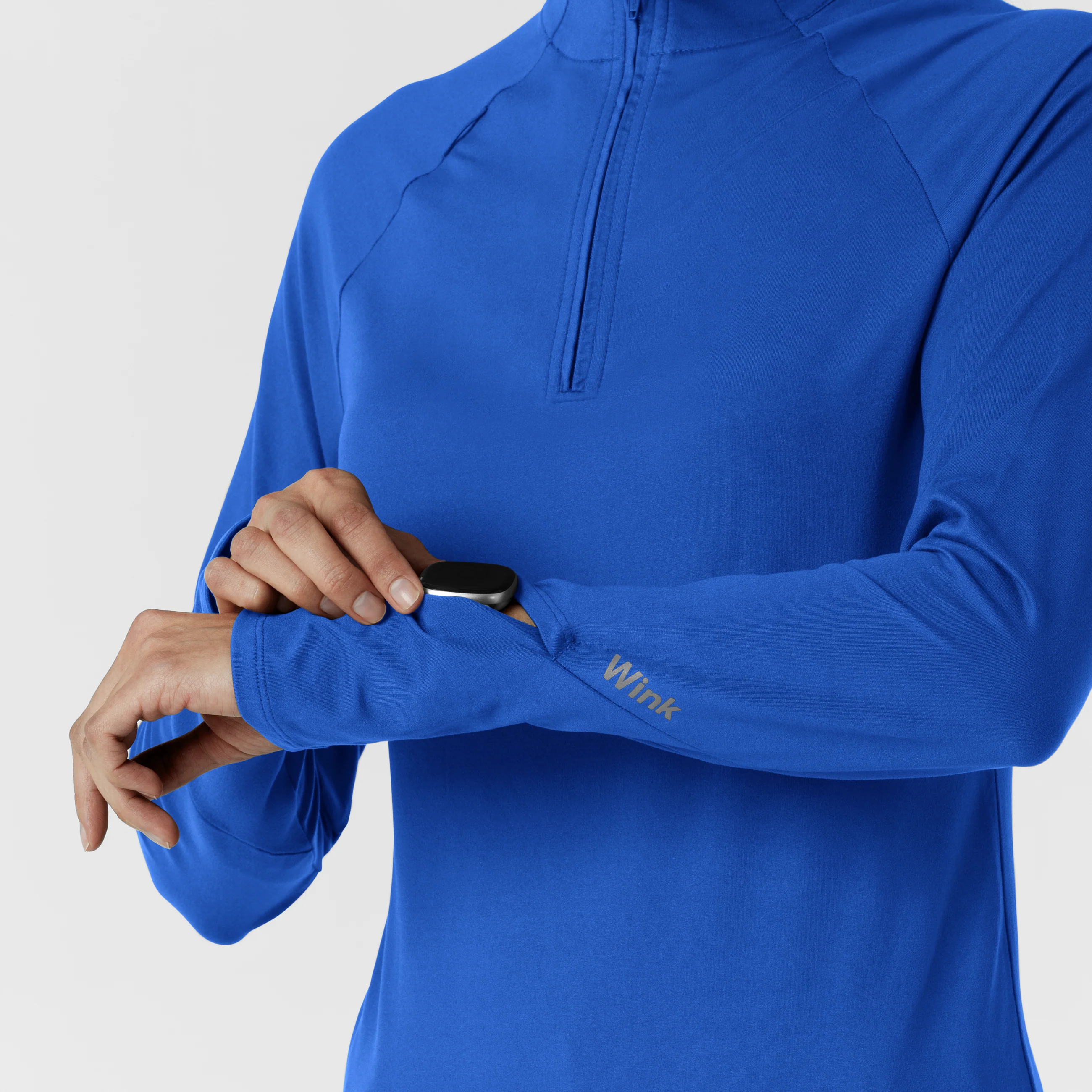 Women's Watch Window Quarter Zip Top - Royal - Image 8