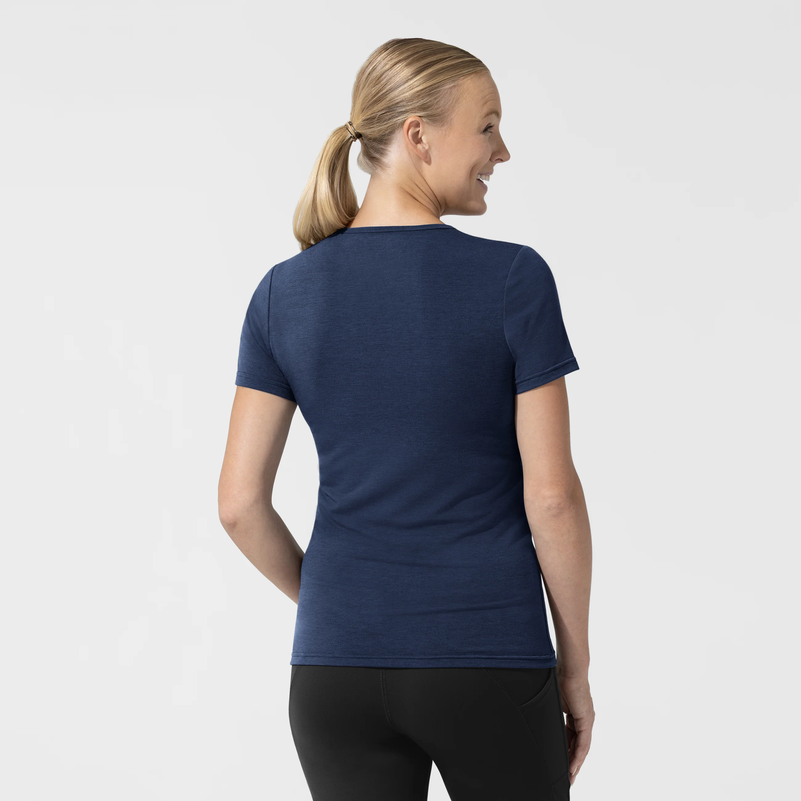 Women's Short Sleeve Essential Tee - Navy - Image 2