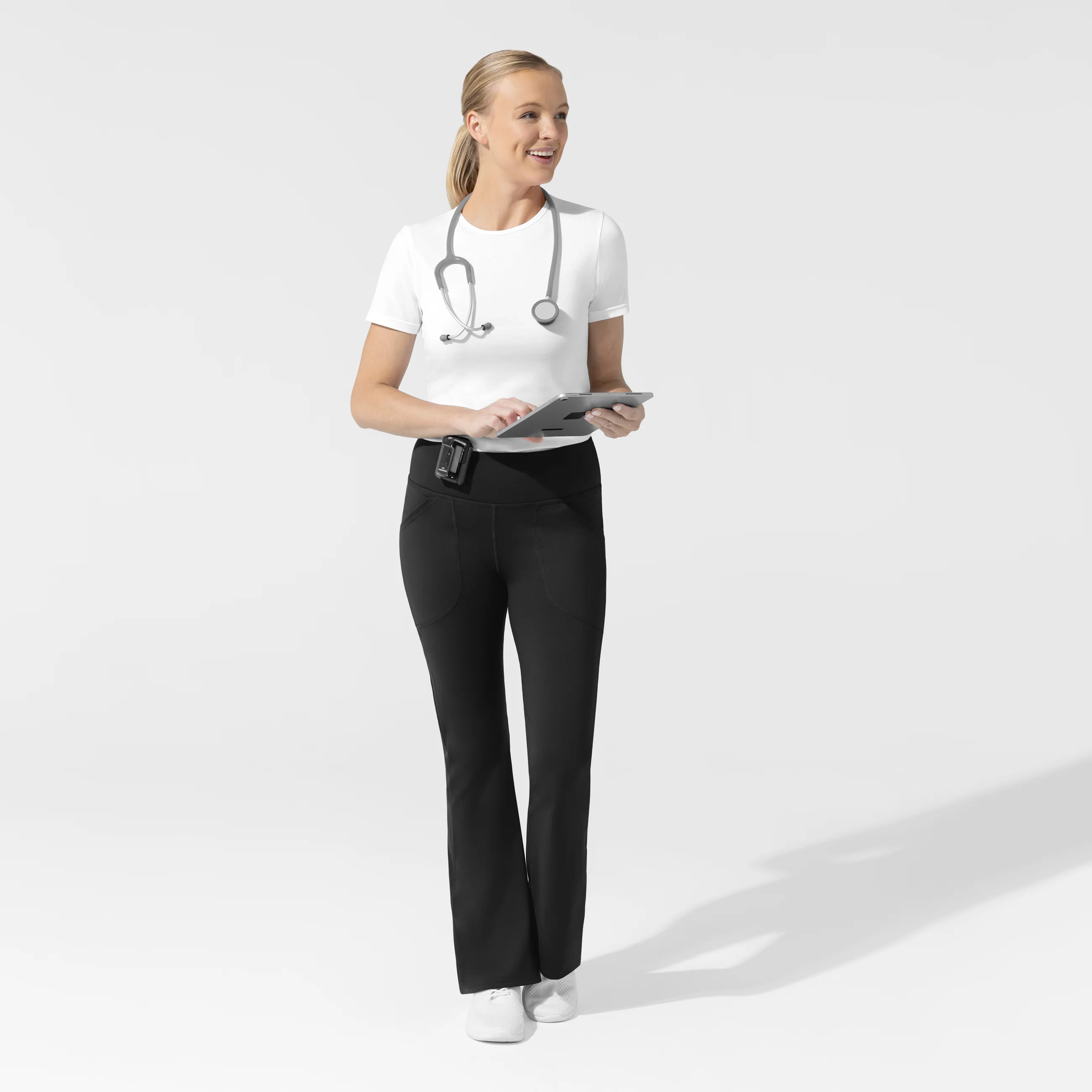 Women's Short Sleeve Essential Tee - White - Image 3
