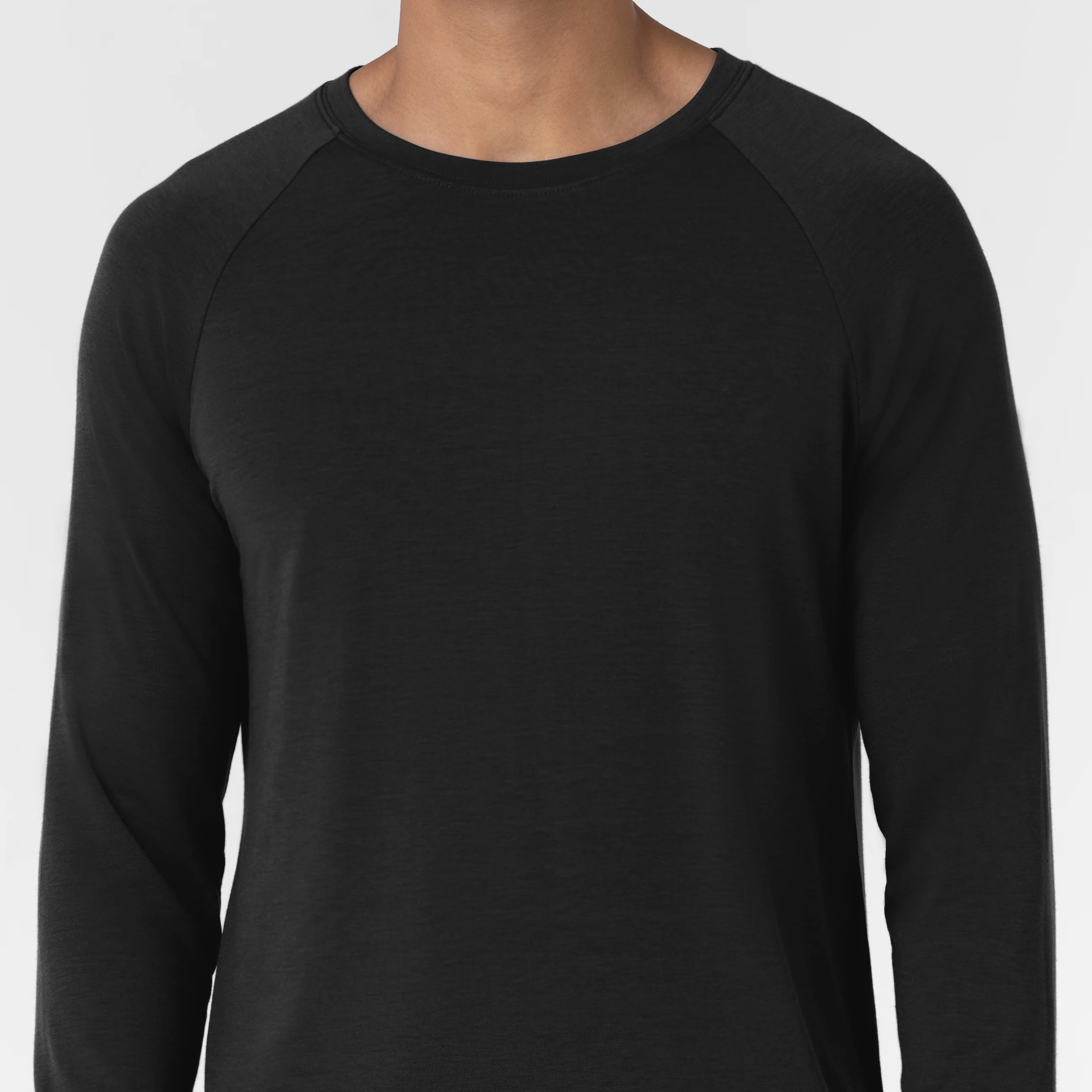 Men’s Essential Layer Long Sleeve - Black - Image 6