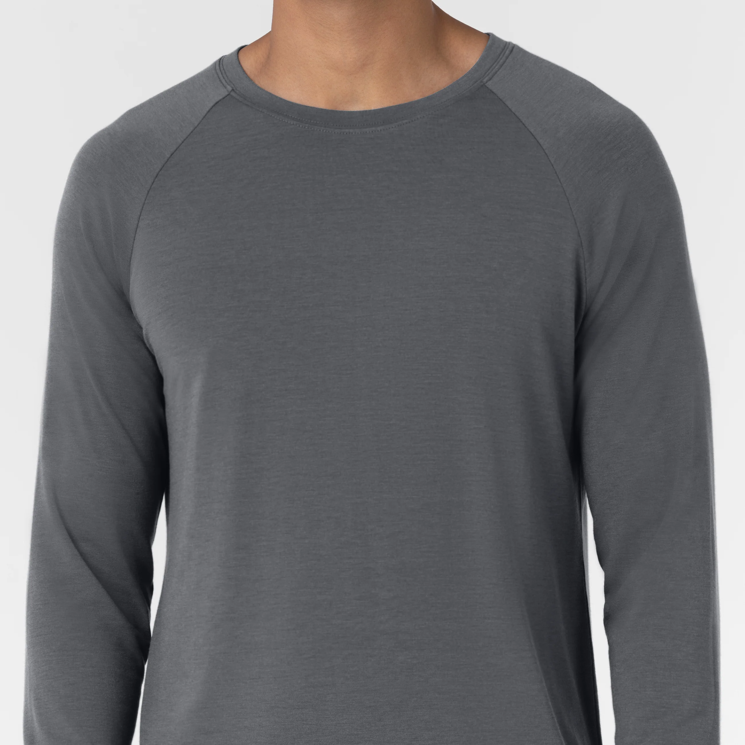 Men’s Essential Layer Long Sleeve - Pewter - Image 6