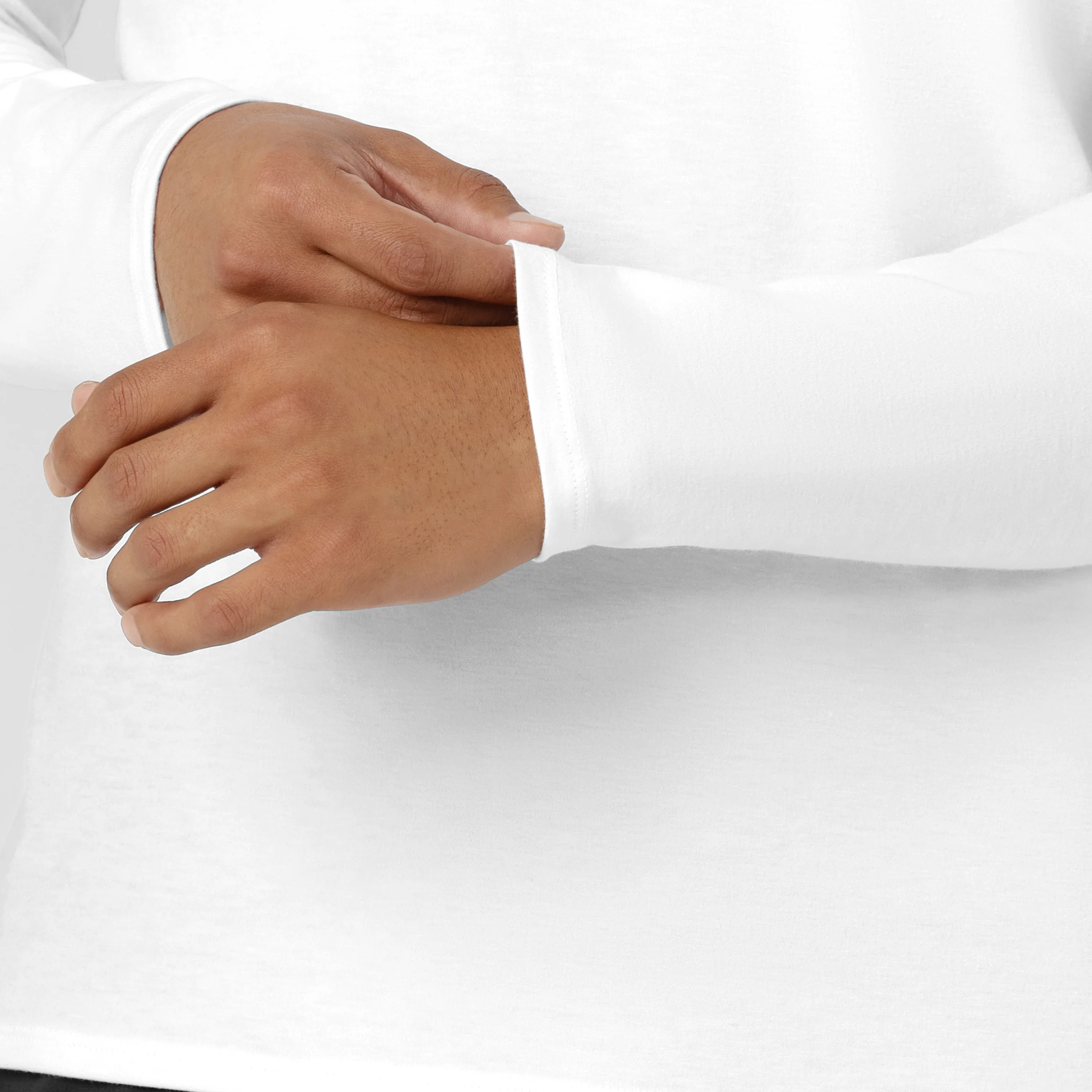 Men’s Essential Layer Long Sleeve - White - Image 6