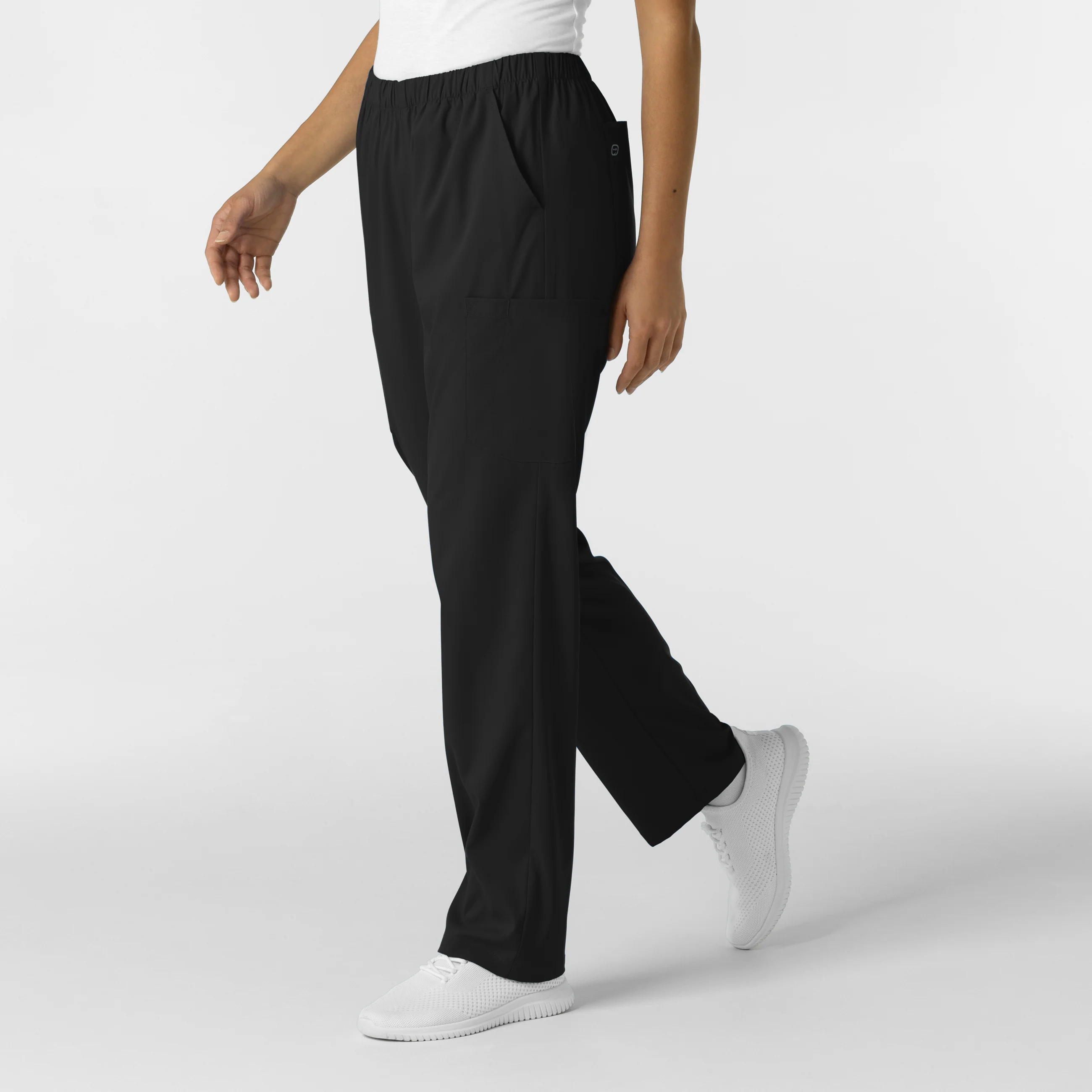 Boundless Unisex Straight Leg Scrub Pant - Black - Image 3