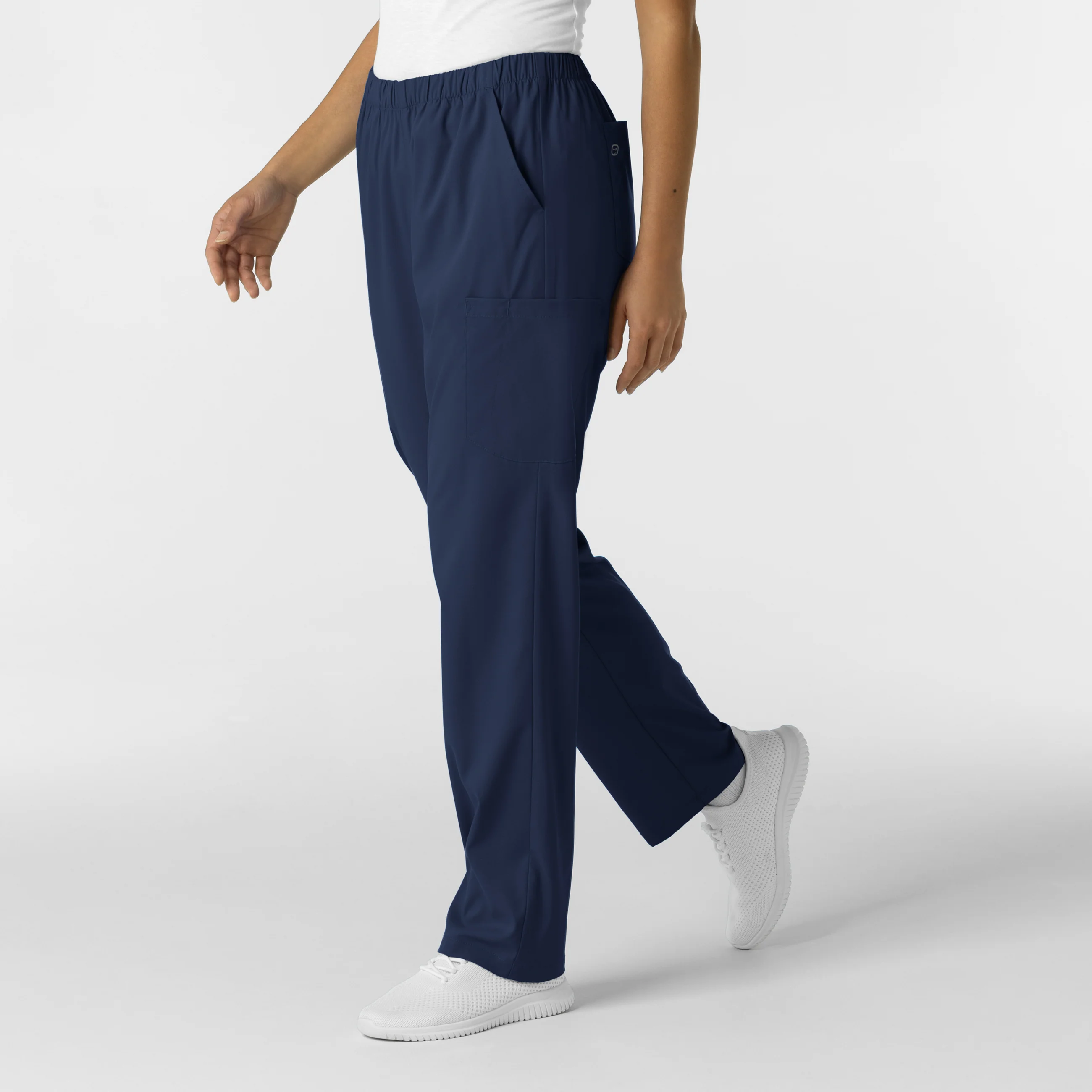 Boundless Unisex Straight Leg Scrub Pant - Navy - Image 3