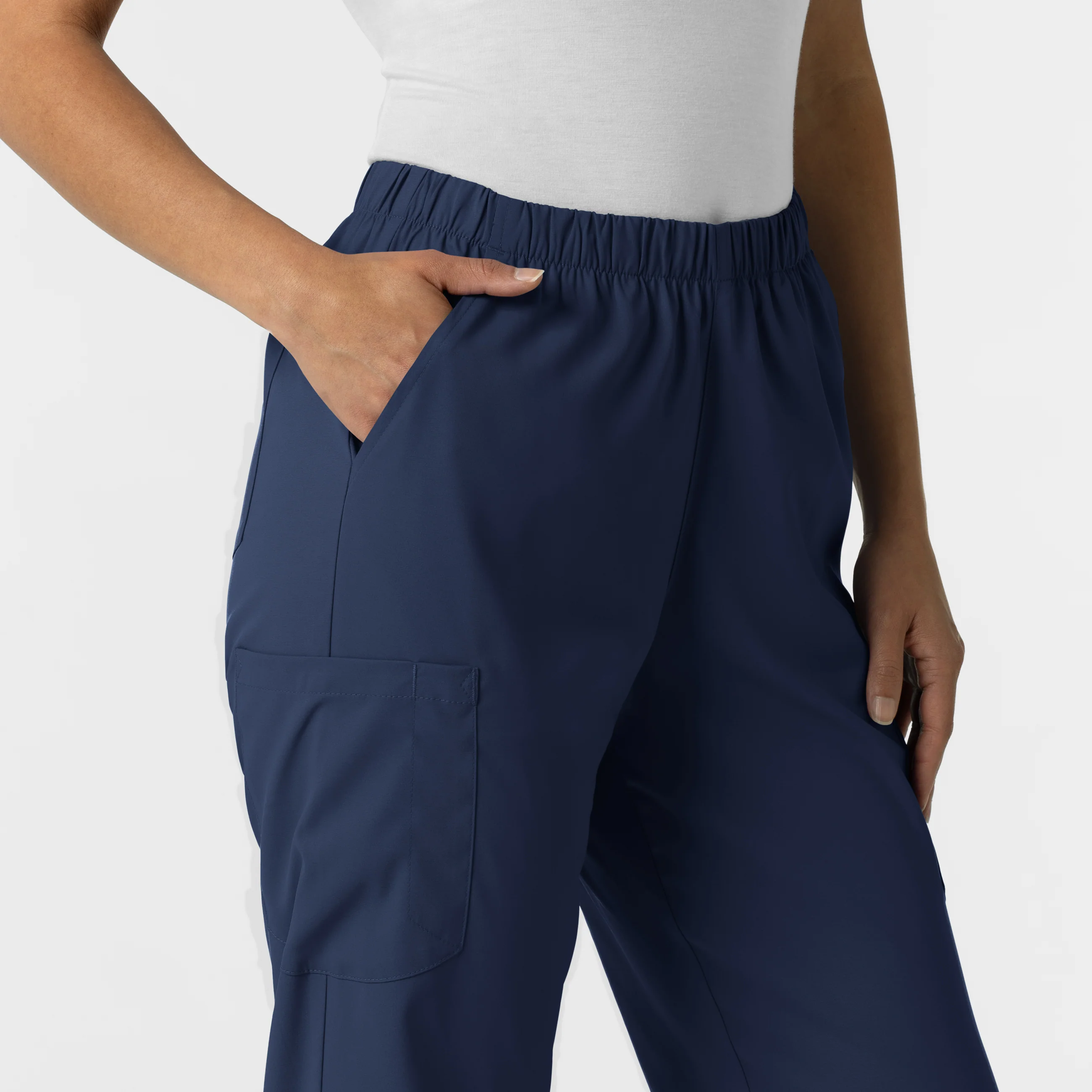 Boundless Unisex Straight Leg Scrub Pant - Navy - Image 6