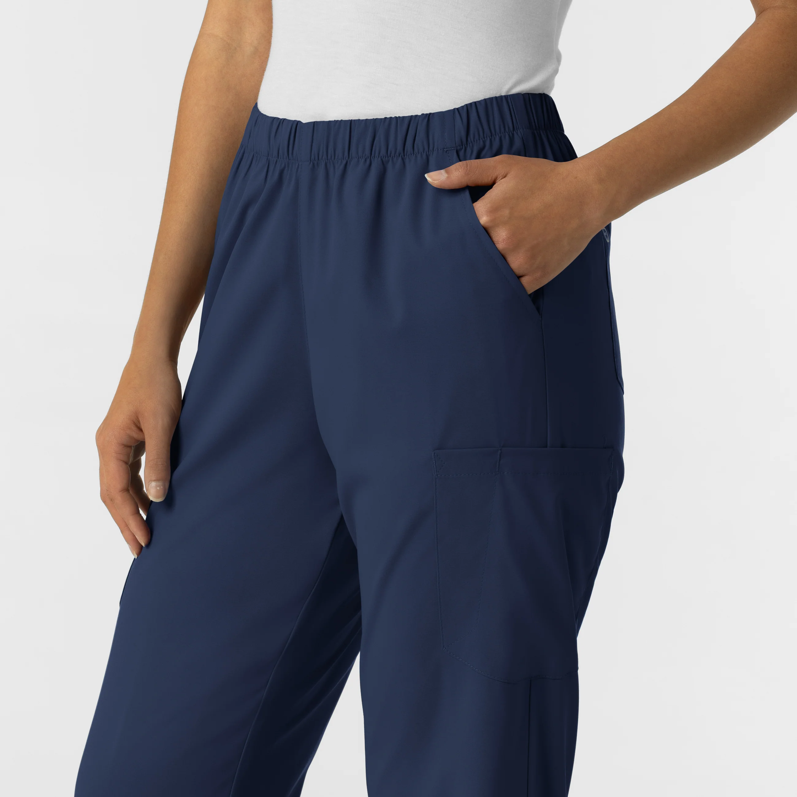 Boundless Unisex Straight Leg Scrub Pant - Navy - Image 7
