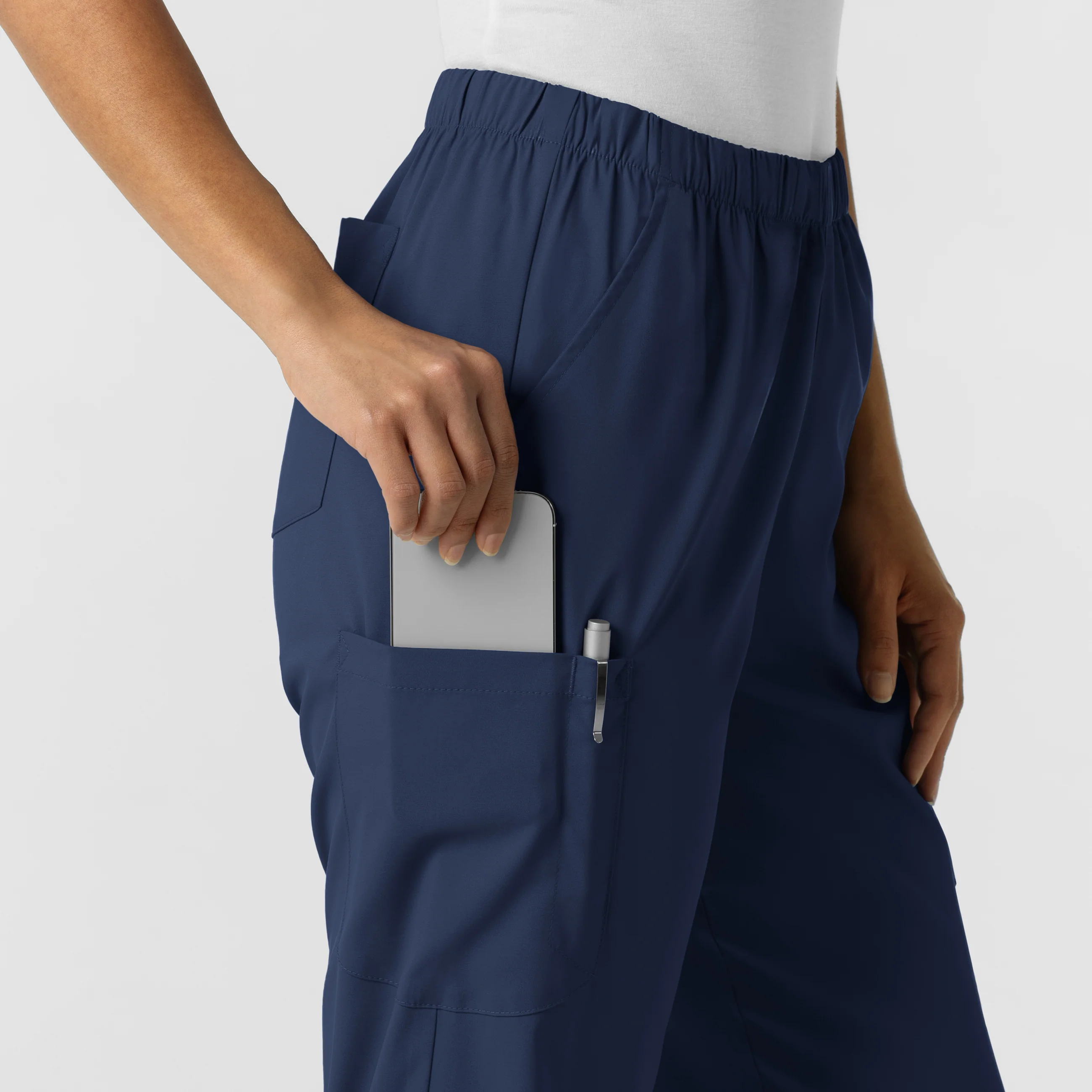 Boundless Unisex Straight Leg Scrub Pant - Navy - Image 8