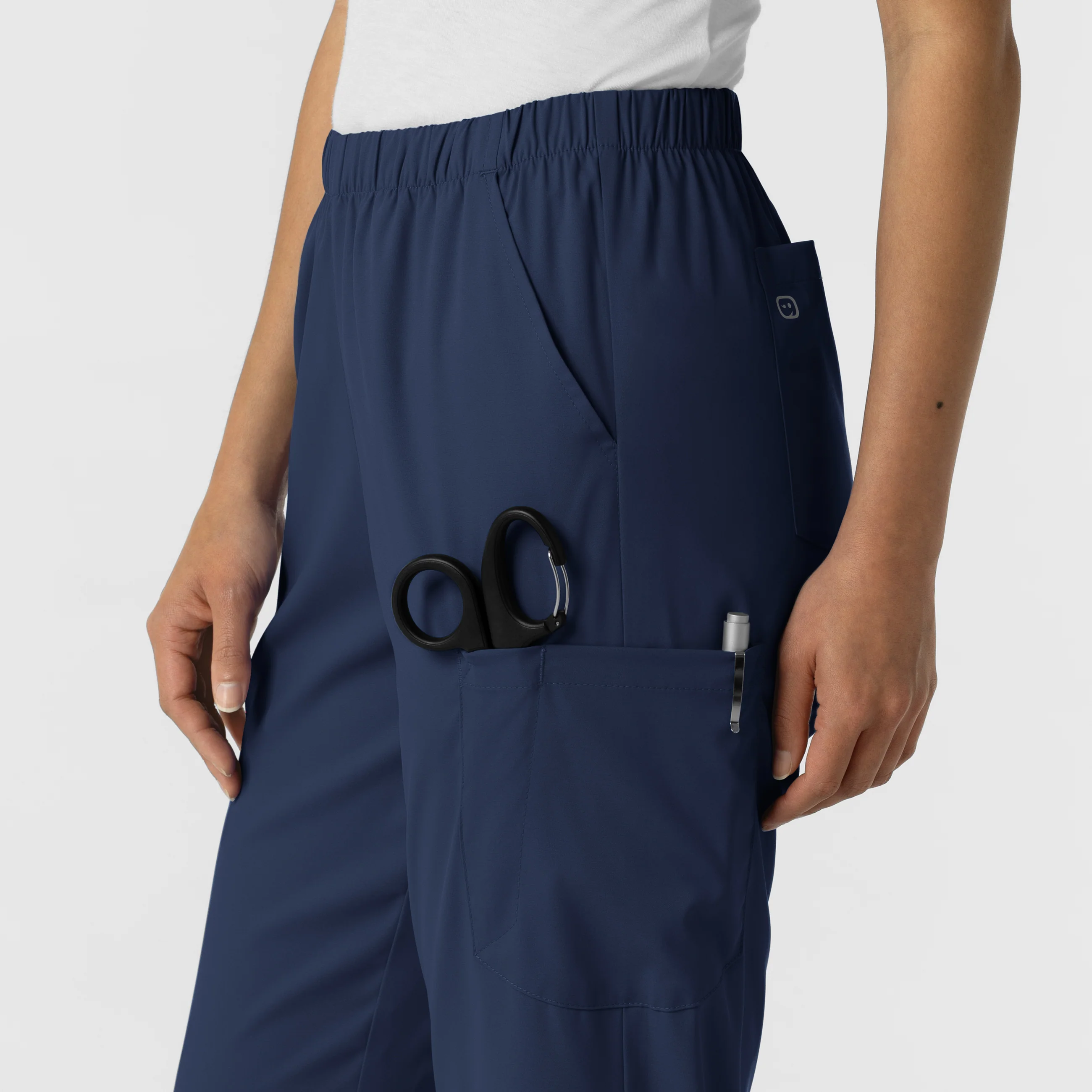 Boundless Unisex Straight Leg Scrub Pant - Navy - Image 9