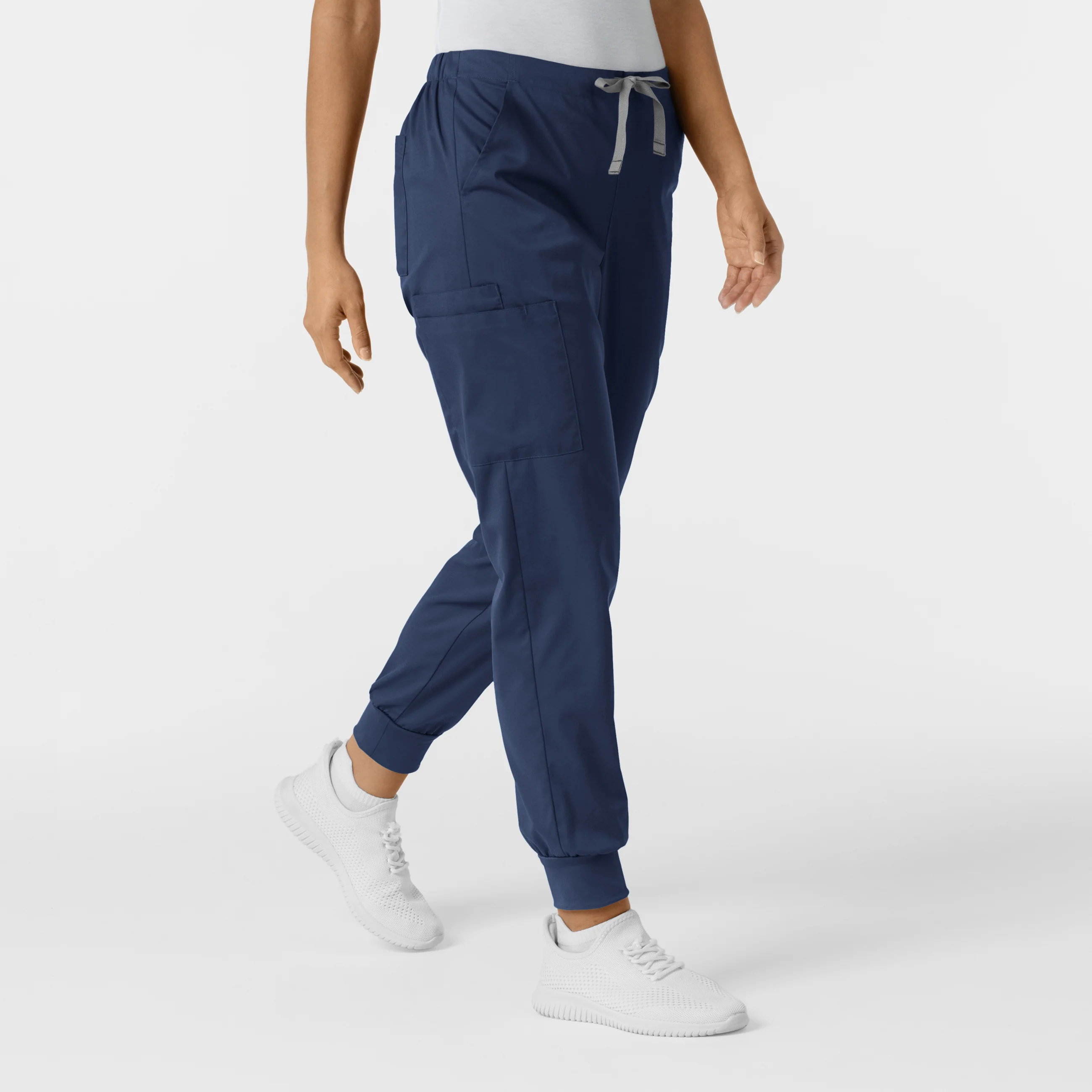 WORK Women's Cargo Jogger Scrub Pant - Navy - Image 3