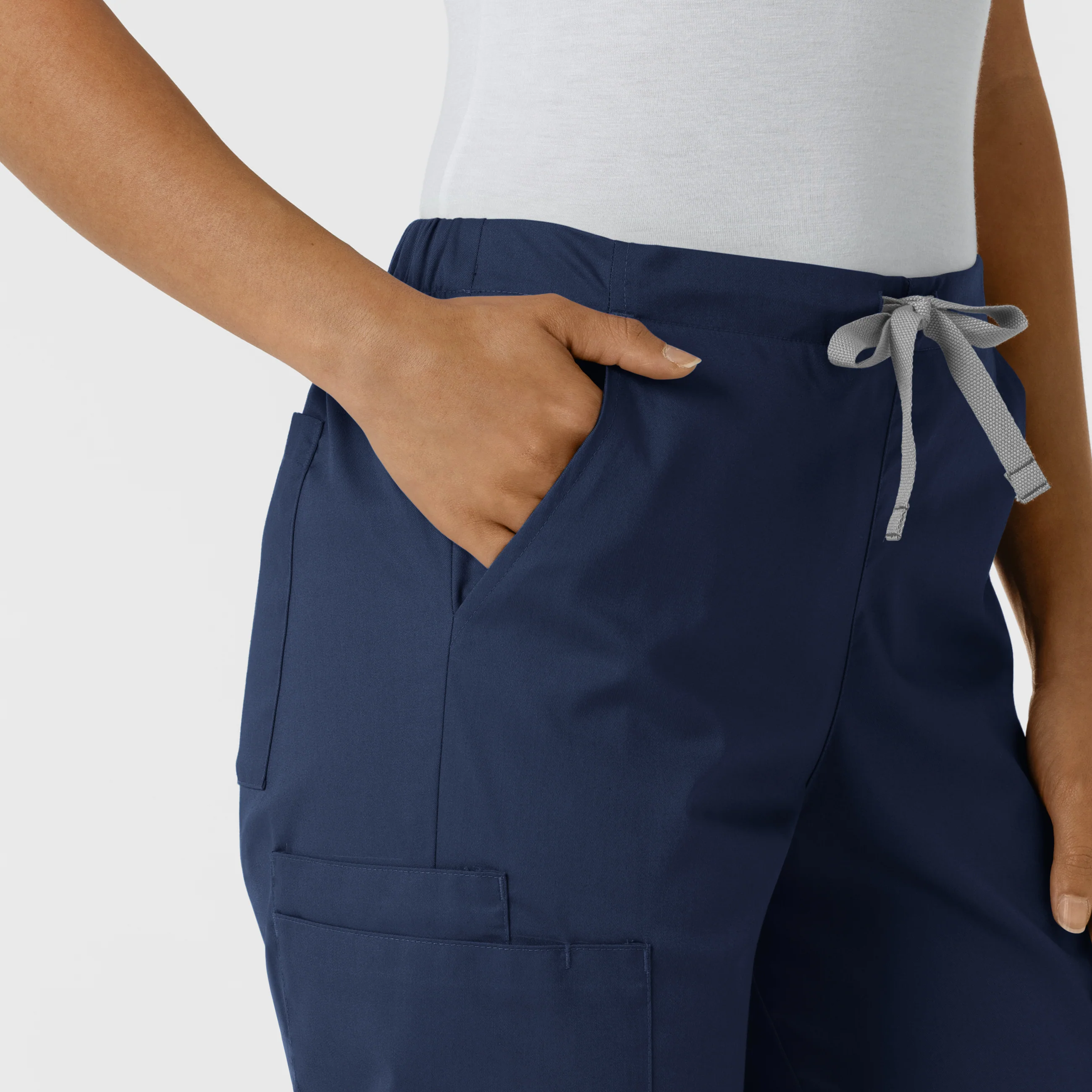 WORK Women's Cargo Jogger Scrub Pant - Navy - Image 5