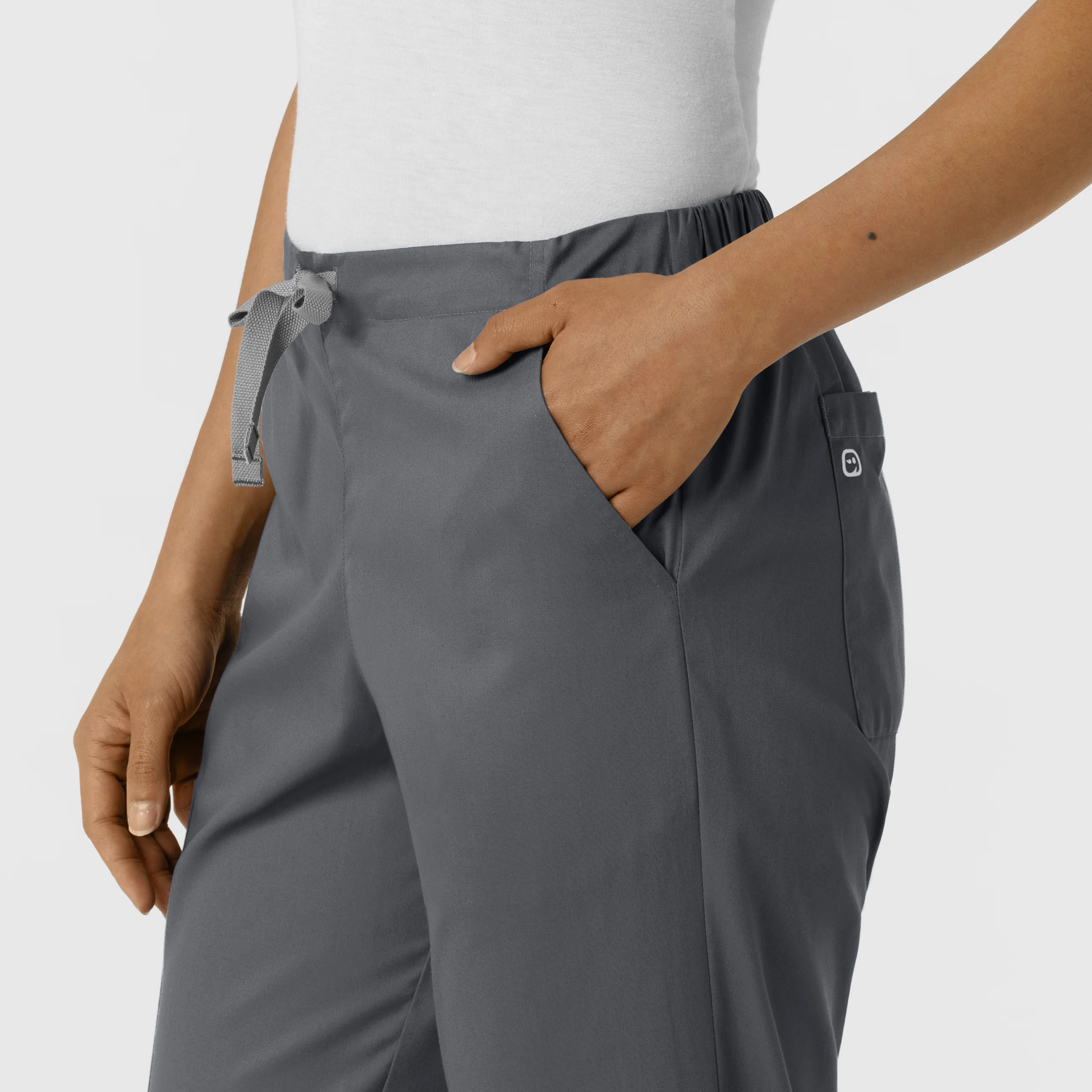 WORK Women's Cargo Jogger Scrub Pant - Pewter - Image 6