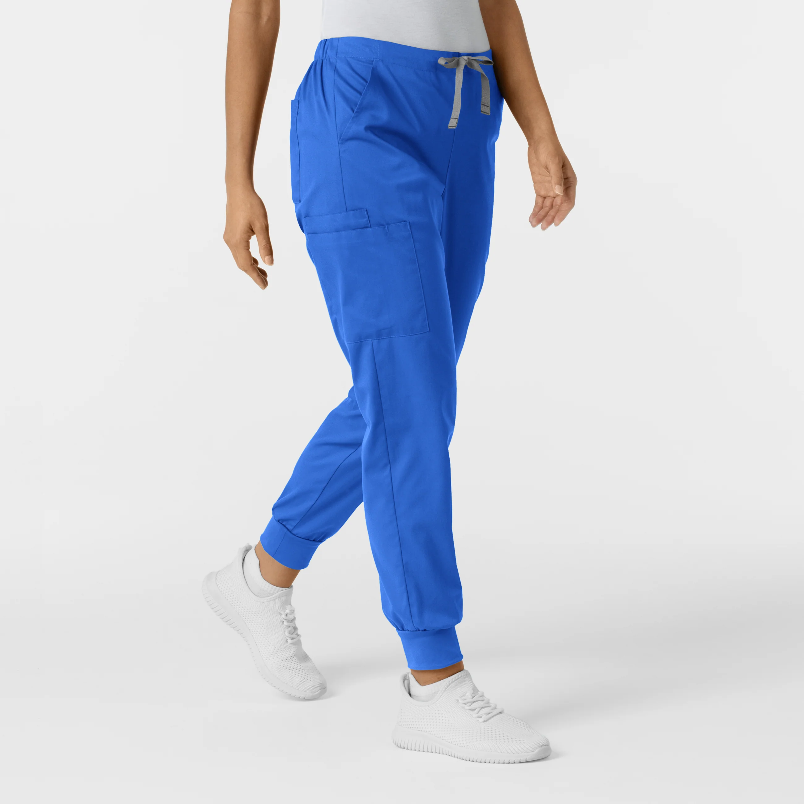 WORK Women's Cargo Jogger Scrub Pant - Royal - Image 3