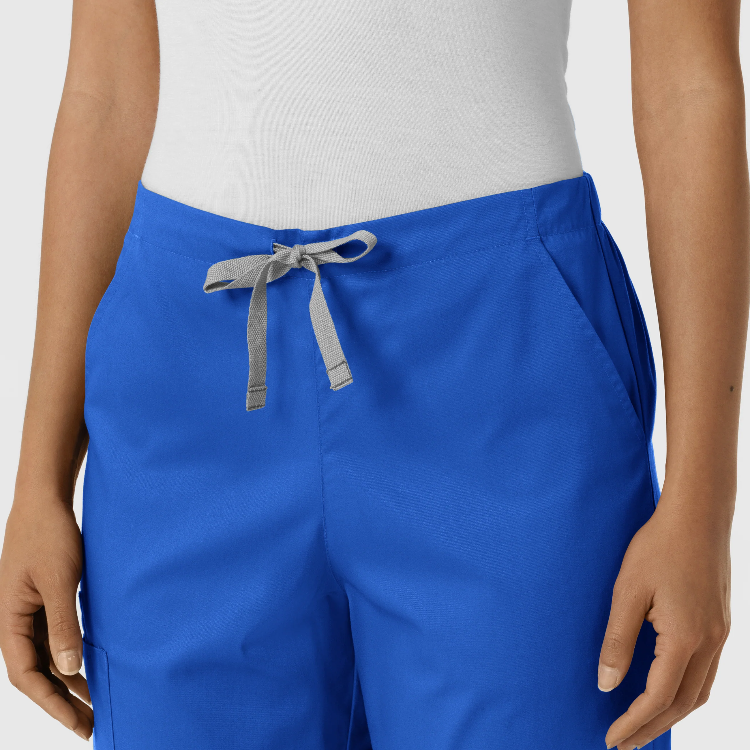 WORK Women's Cargo Jogger Scrub Pant - Royal - Image 4