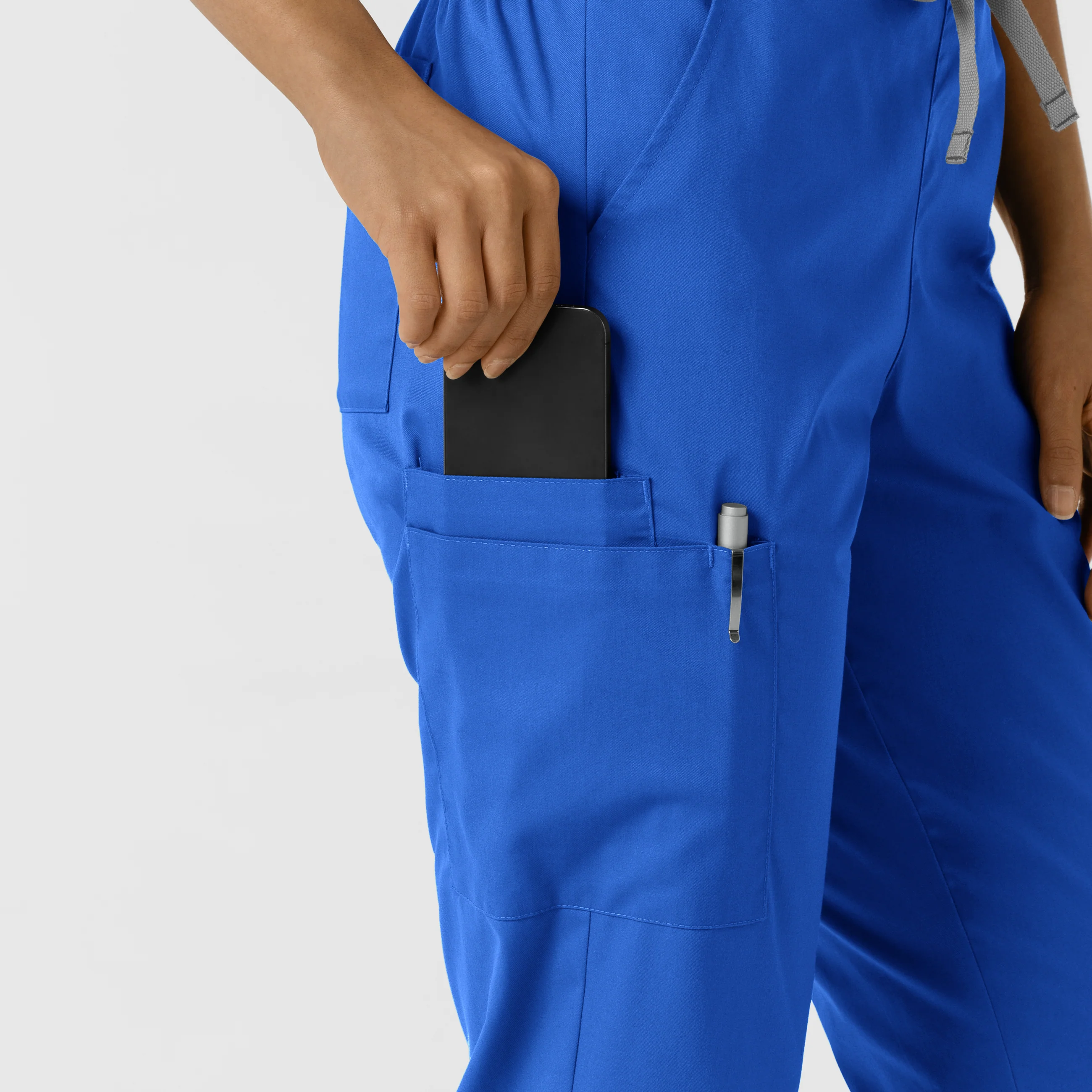 WORK Women's Cargo Jogger Scrub Pant - Royal - Image 8