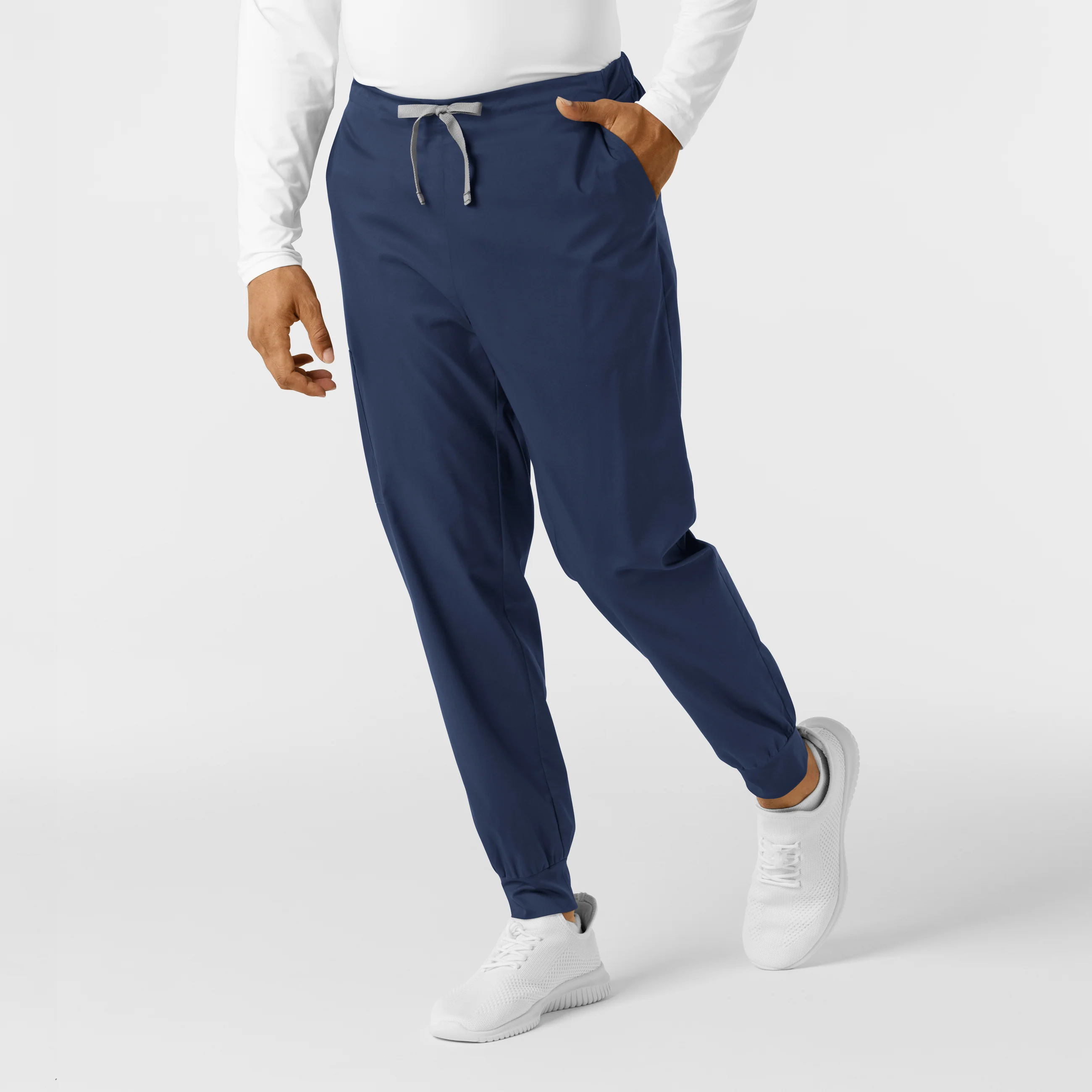 WORK Men's Cargo Jogger Scrub Pant - Navy - Image 4