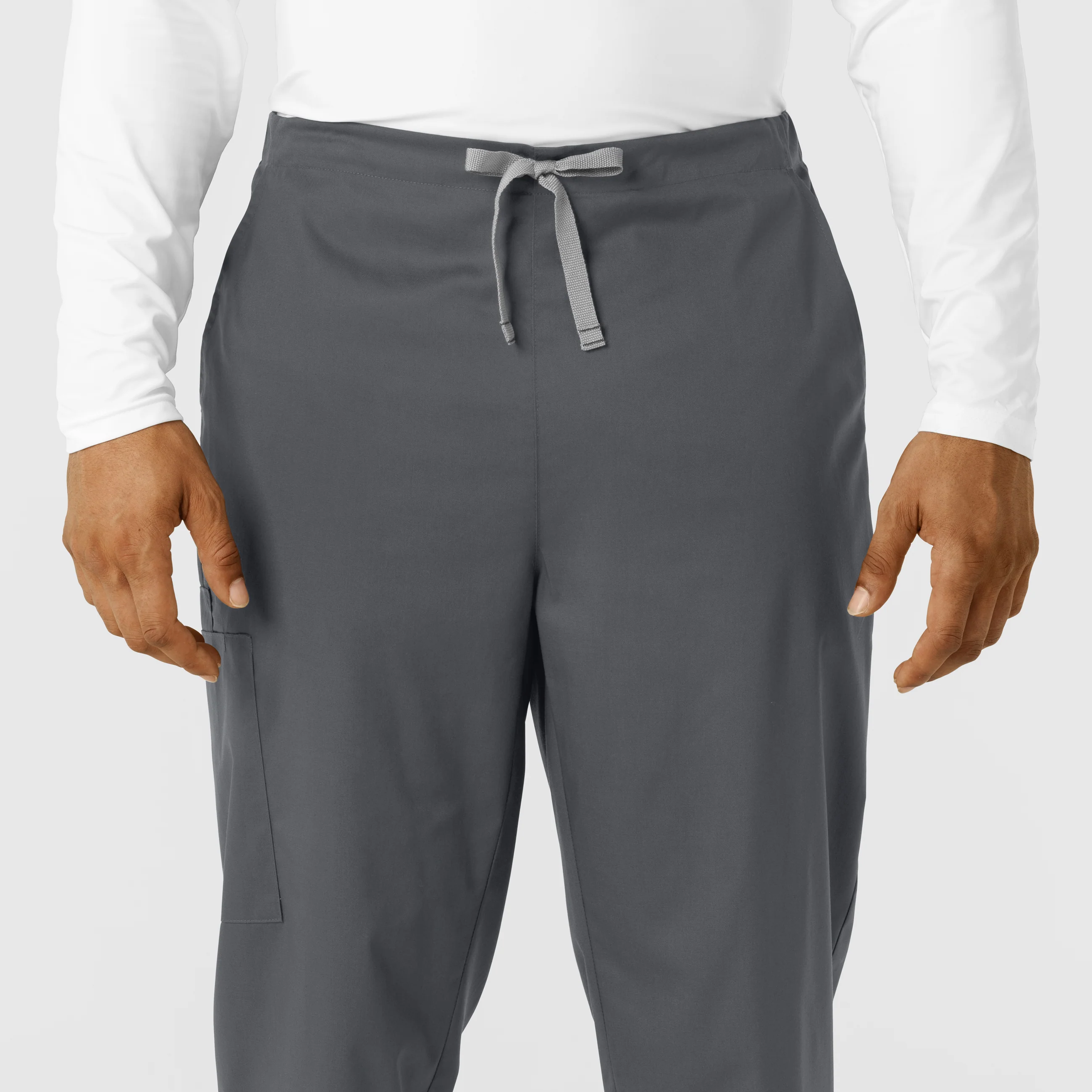 WORK Men's Cargo Jogger Scrub Pant - Pewter - Image 5