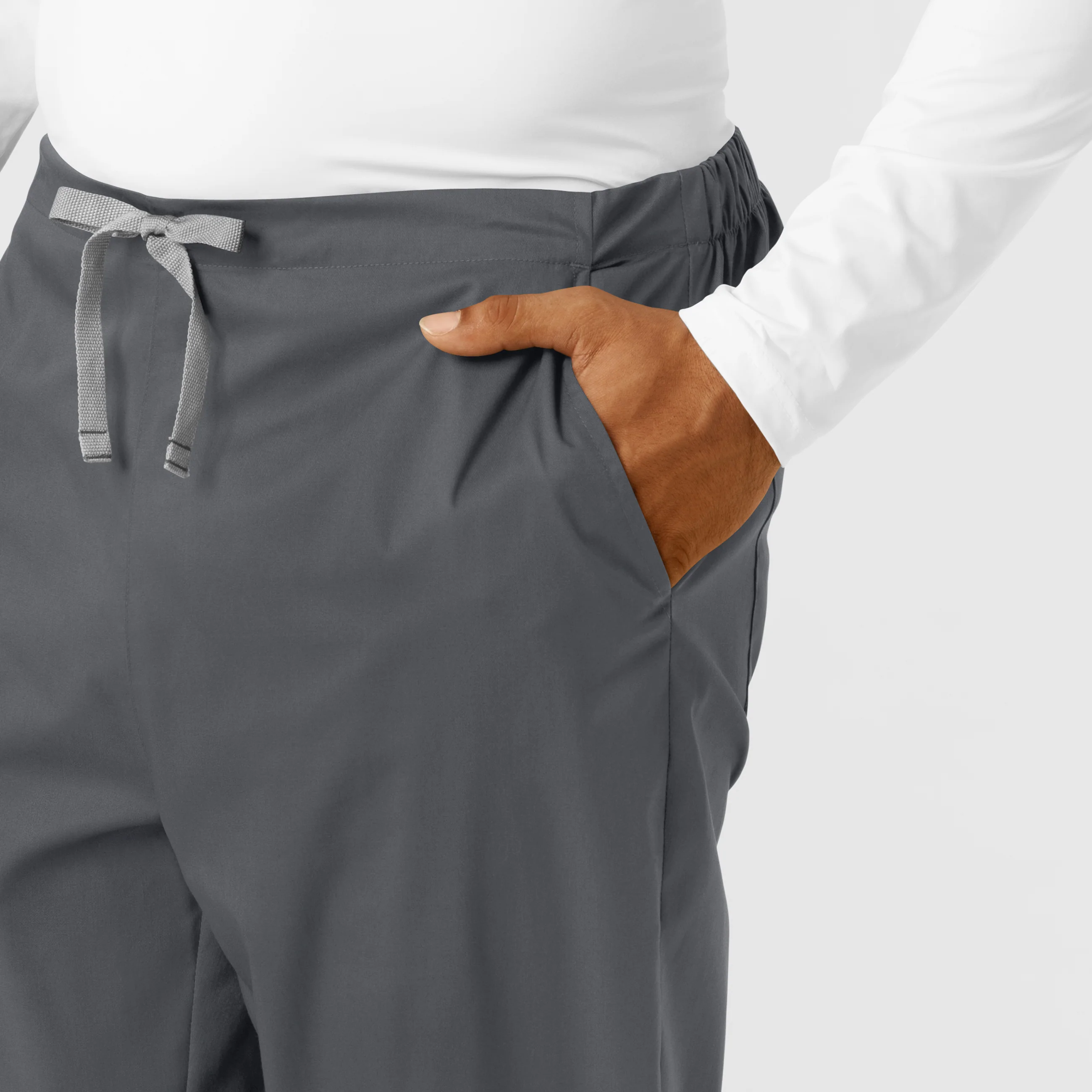 WORK Men's Cargo Jogger Scrub Pant - Pewter - Image 7