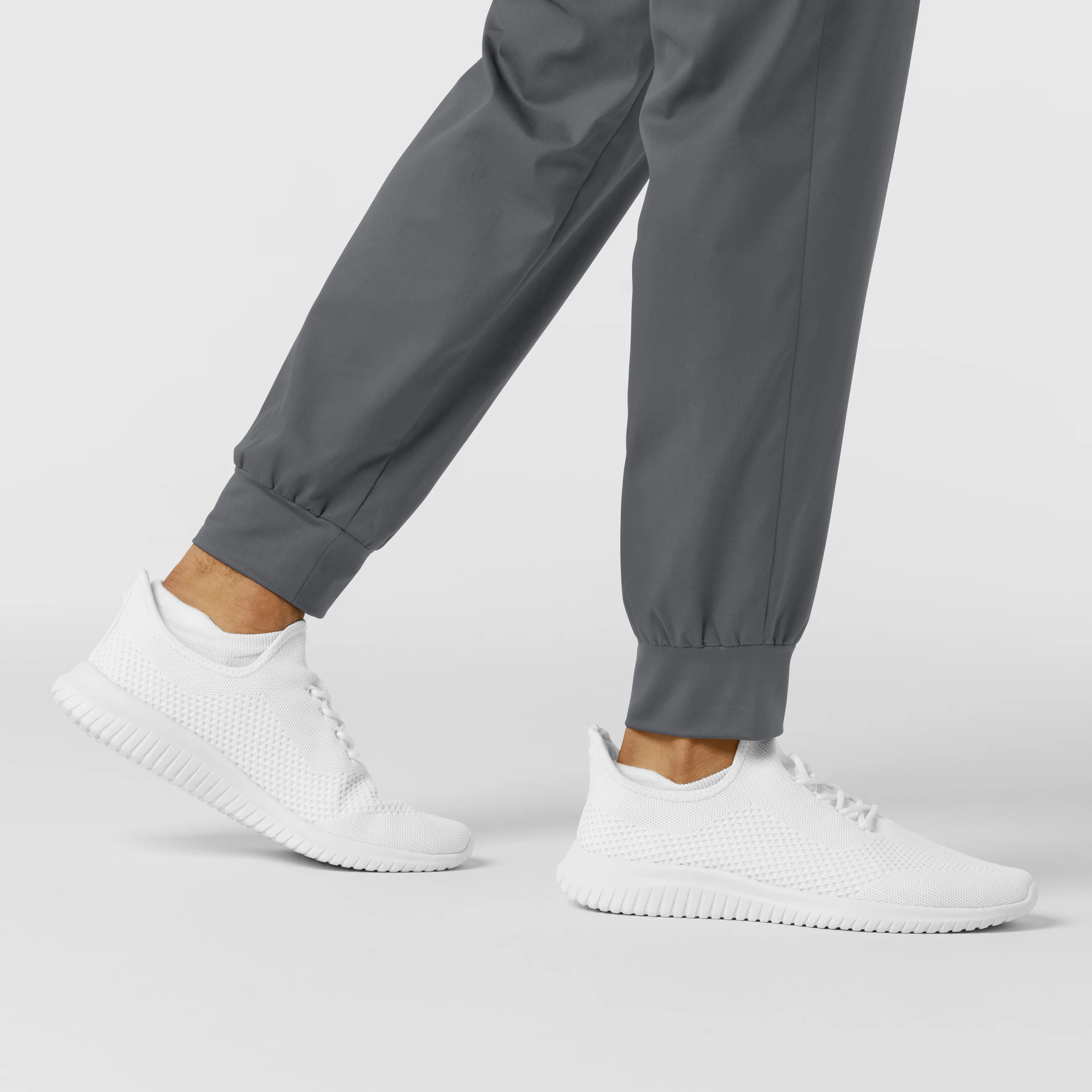 WORK Men's Cargo Jogger Scrub Pant - Pewter - Image 9