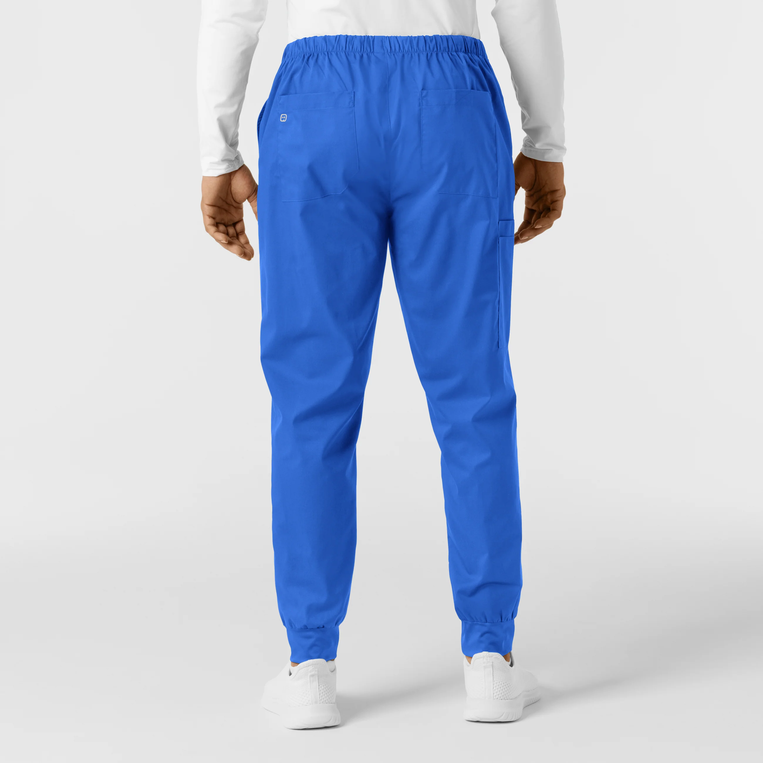 WORK Men's Cargo Jogger Scrub Pant - Royal - Image 2