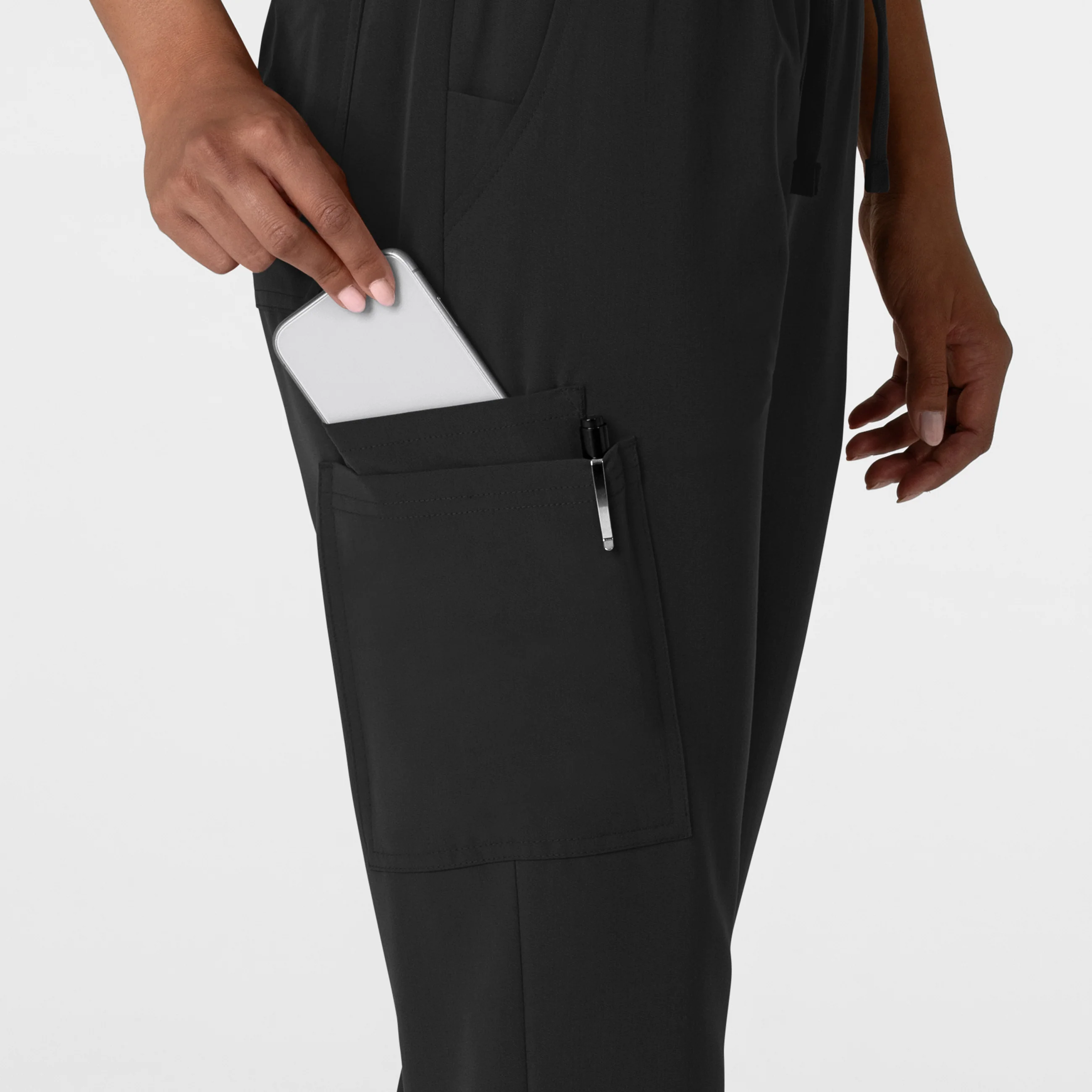 Nova Women's Jogger Utility Scrub Pant - Black - Image 8