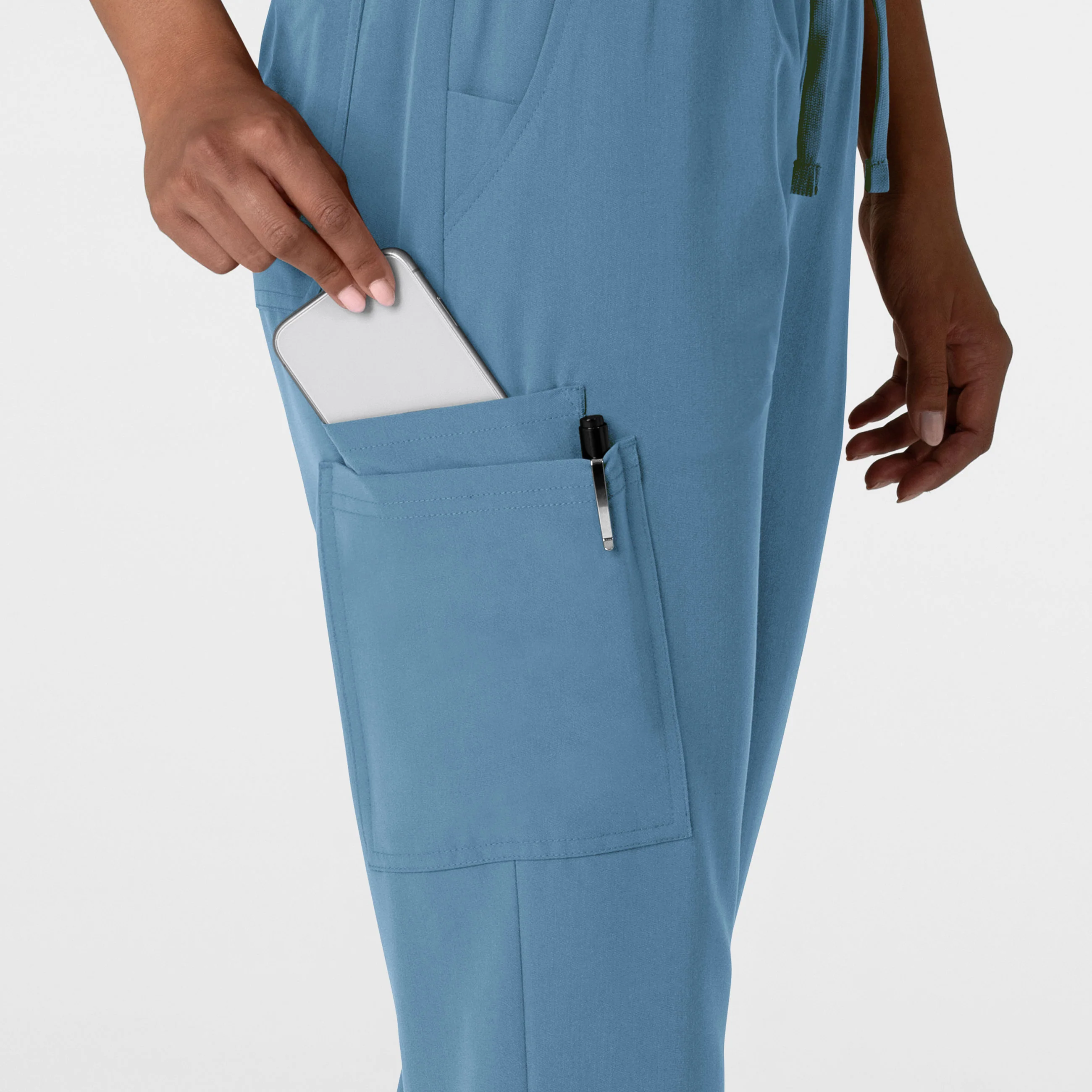 Nova Women's Jogger Utility Scrub Pant - Pacific Blue - Image 8