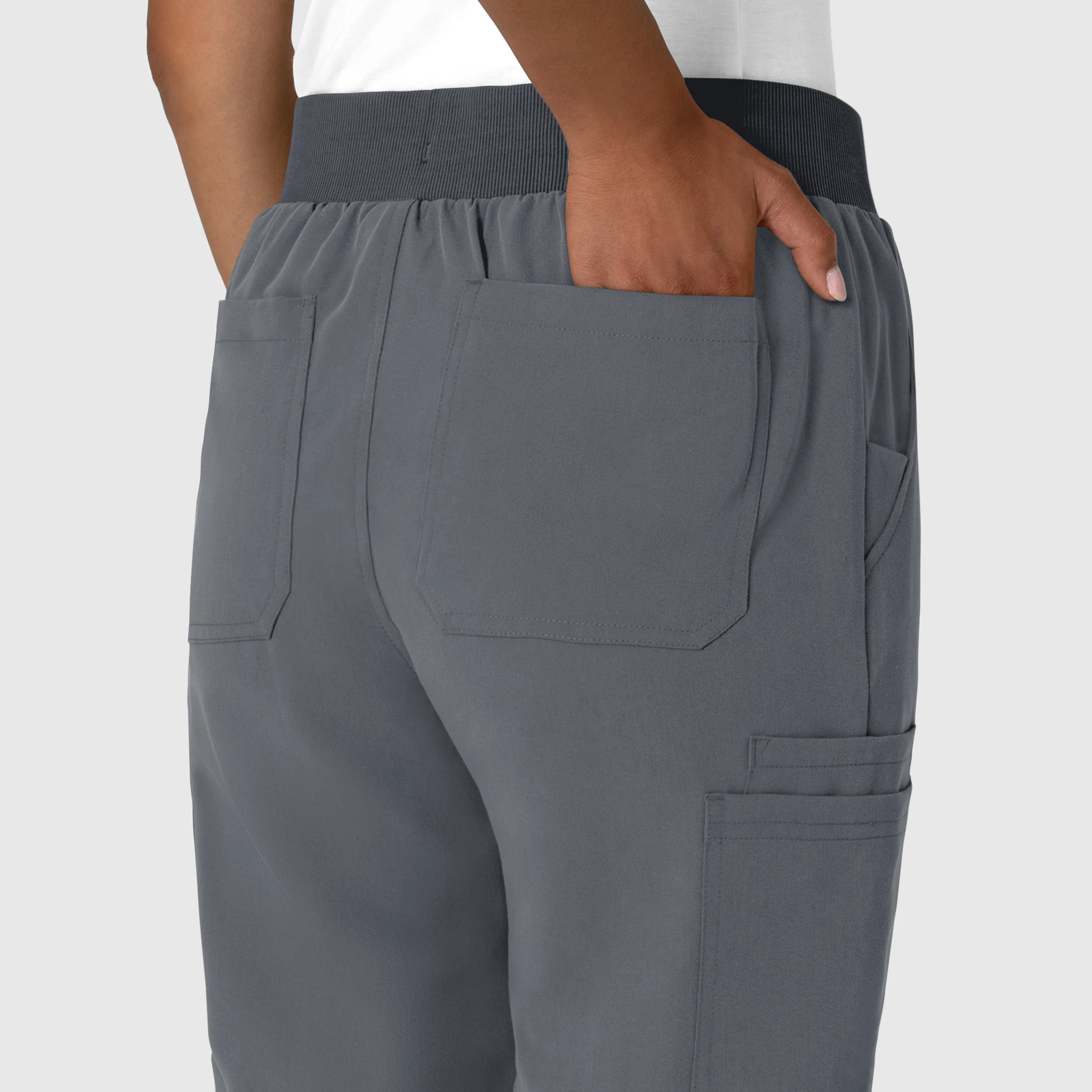 Nova Women's Jogger Utility Scrub Pant - Pewter - Image 6