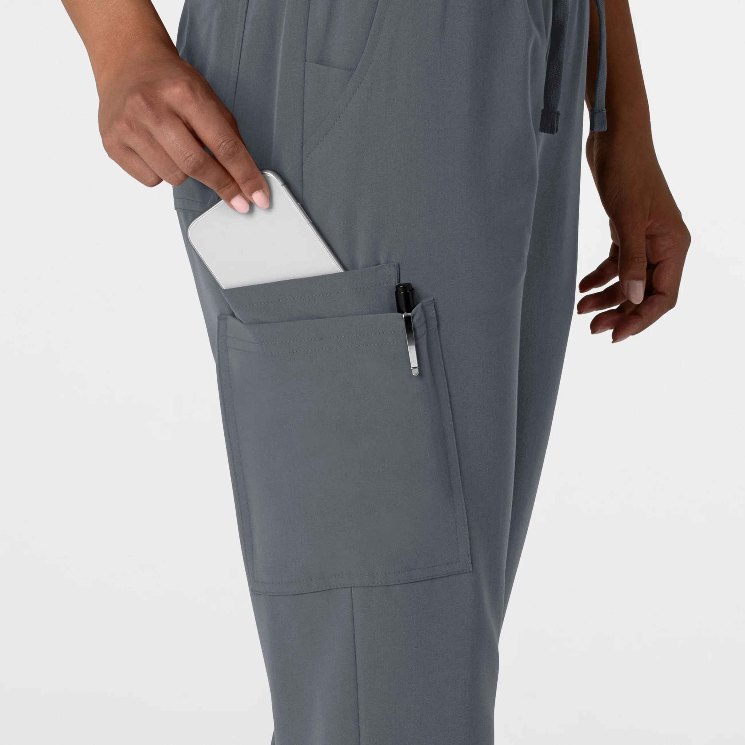Nova Women's Jogger Utility Scrub Pant - Pewter - Image 8