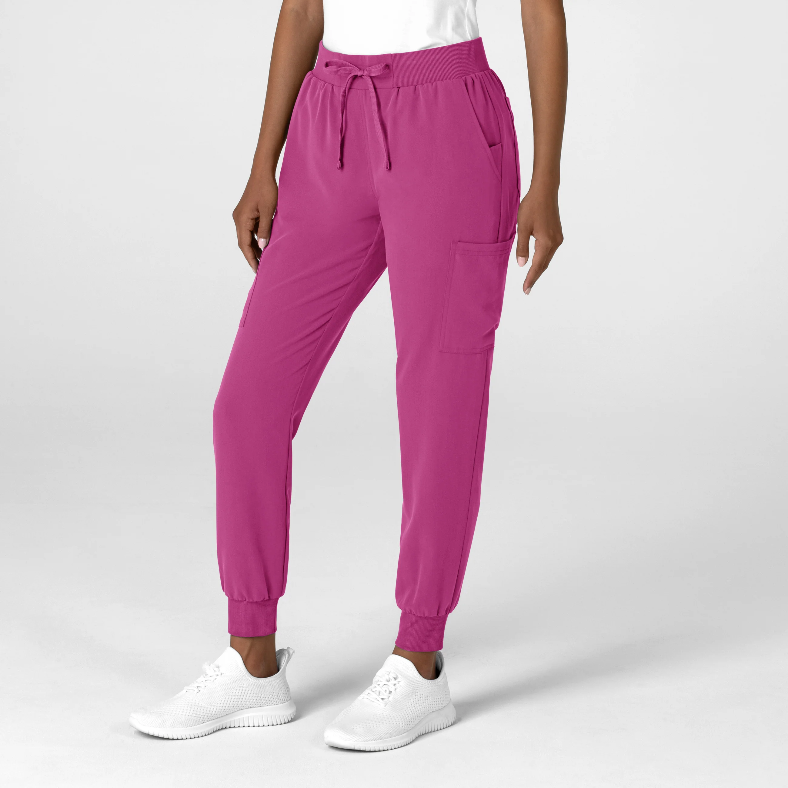 Nova Women's Jogger Utility Scrub Pant - Raspberry - Image 4