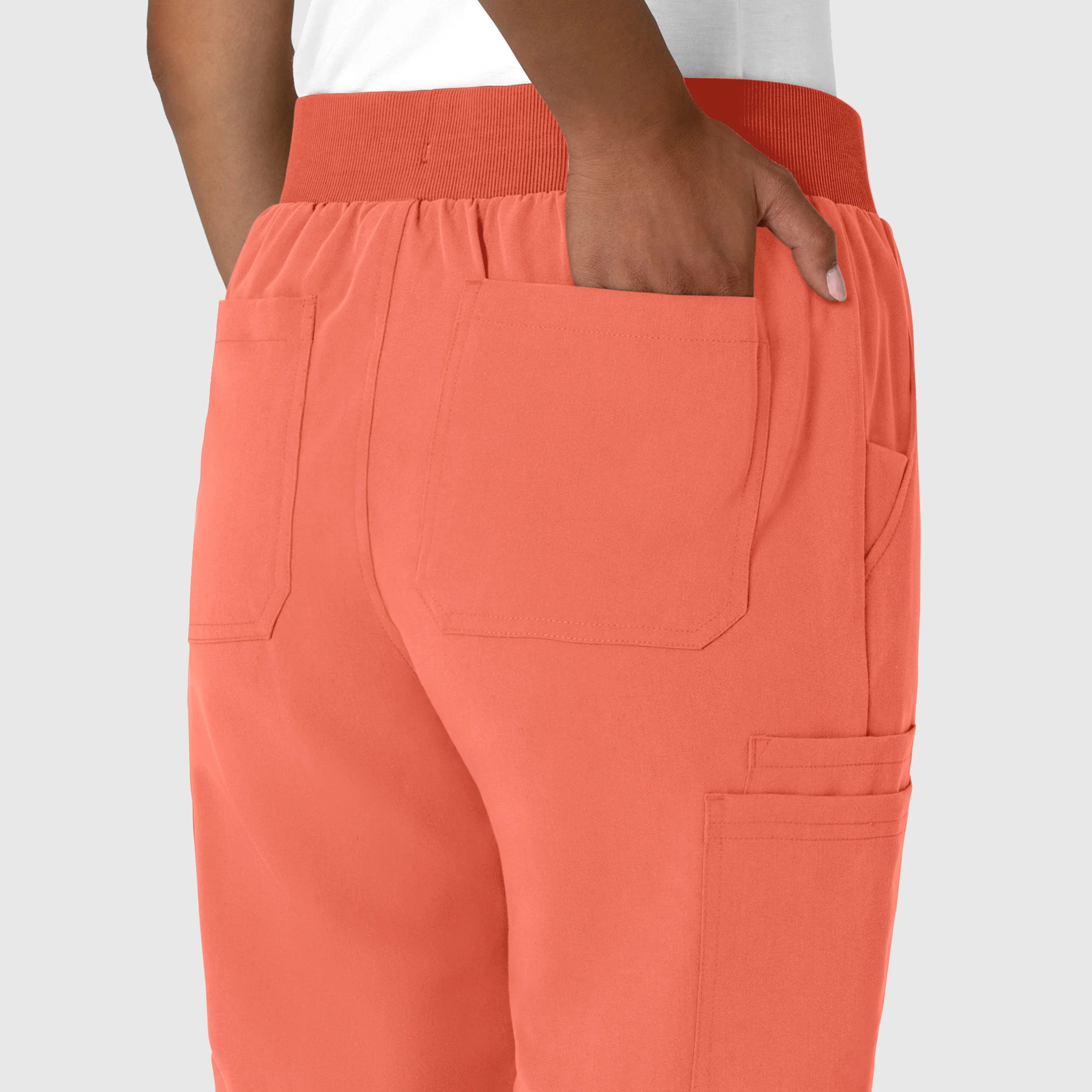 Nova Women's Jogger Utility Scrub Pant - Sugar Coral - Image 6