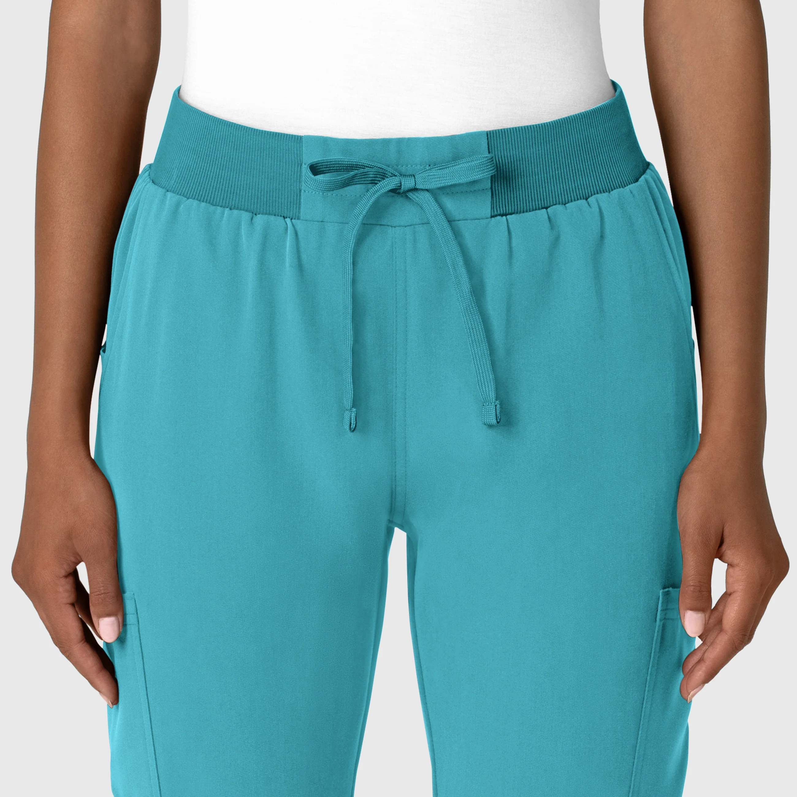 Nova Women's Jogger Utility Scrub Pant - Teal Blue - Image 5