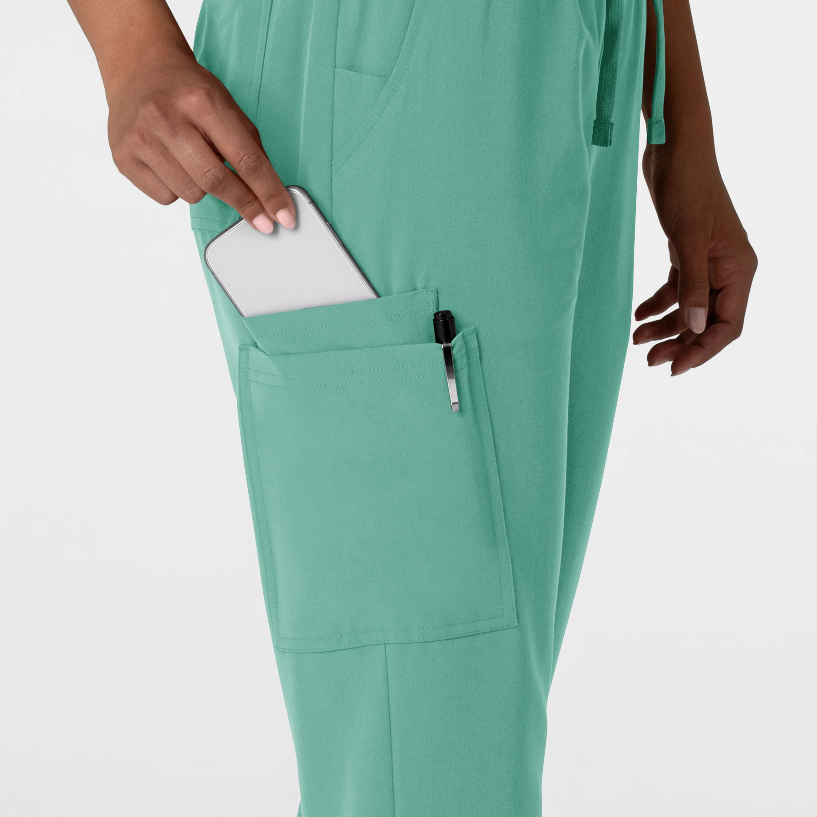 Nova Women's Jogger Utility Scrub Pant - Turquoise - Image 8