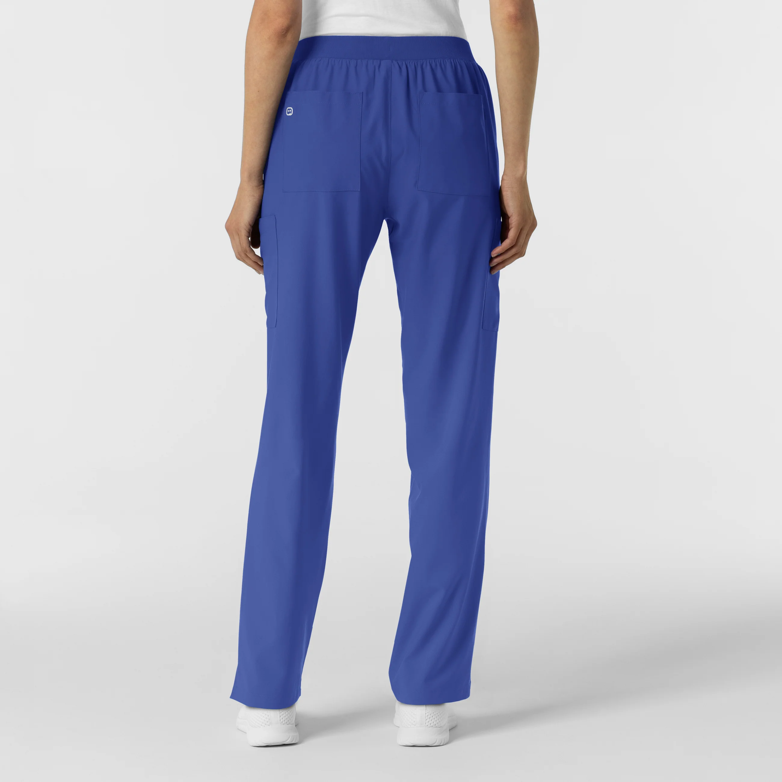 W123 Women's Cargo Utility Scrub Pant - Galaxy Blue - Image 2