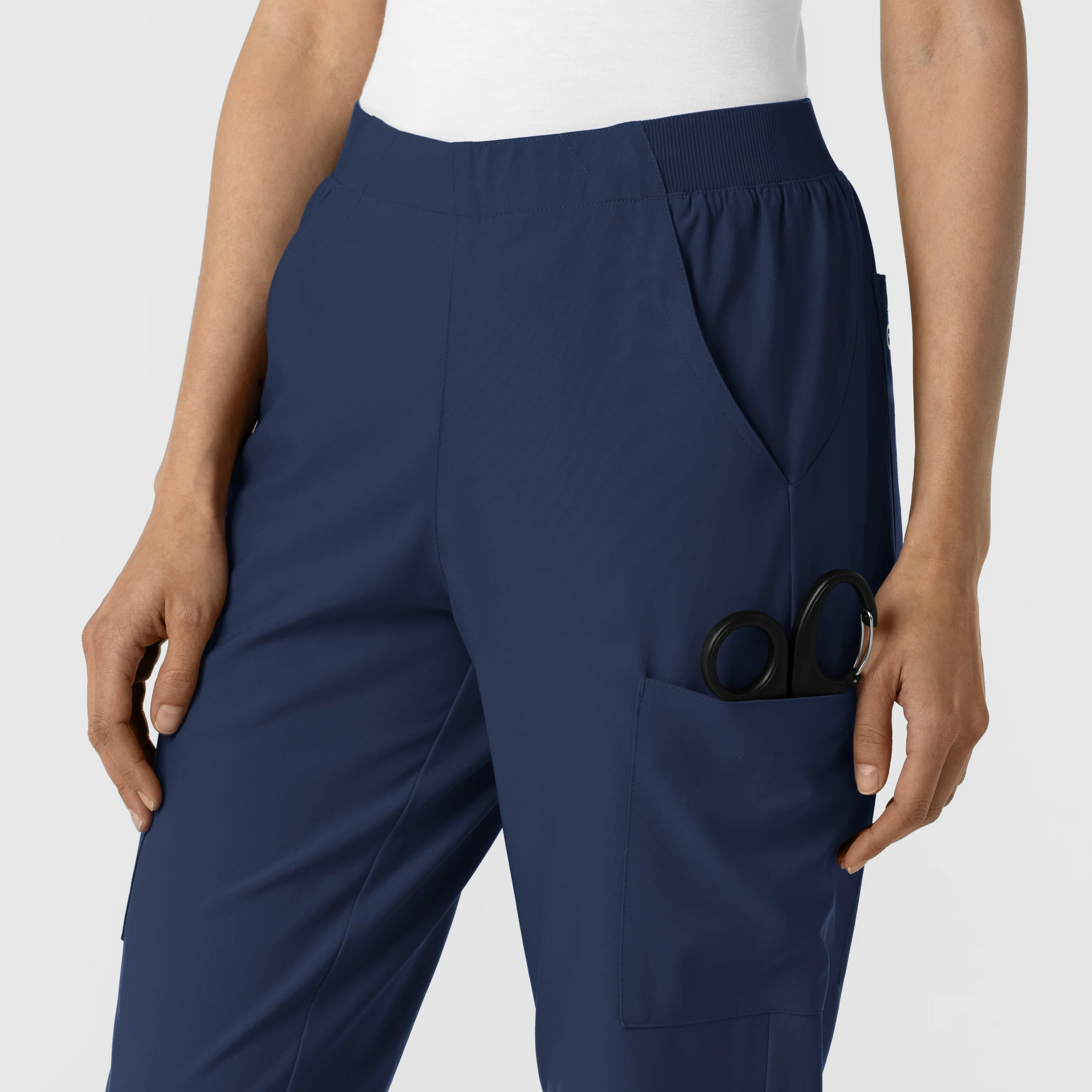 W123 Women's Cargo Utility Scrub Pant - Navy - Image 10