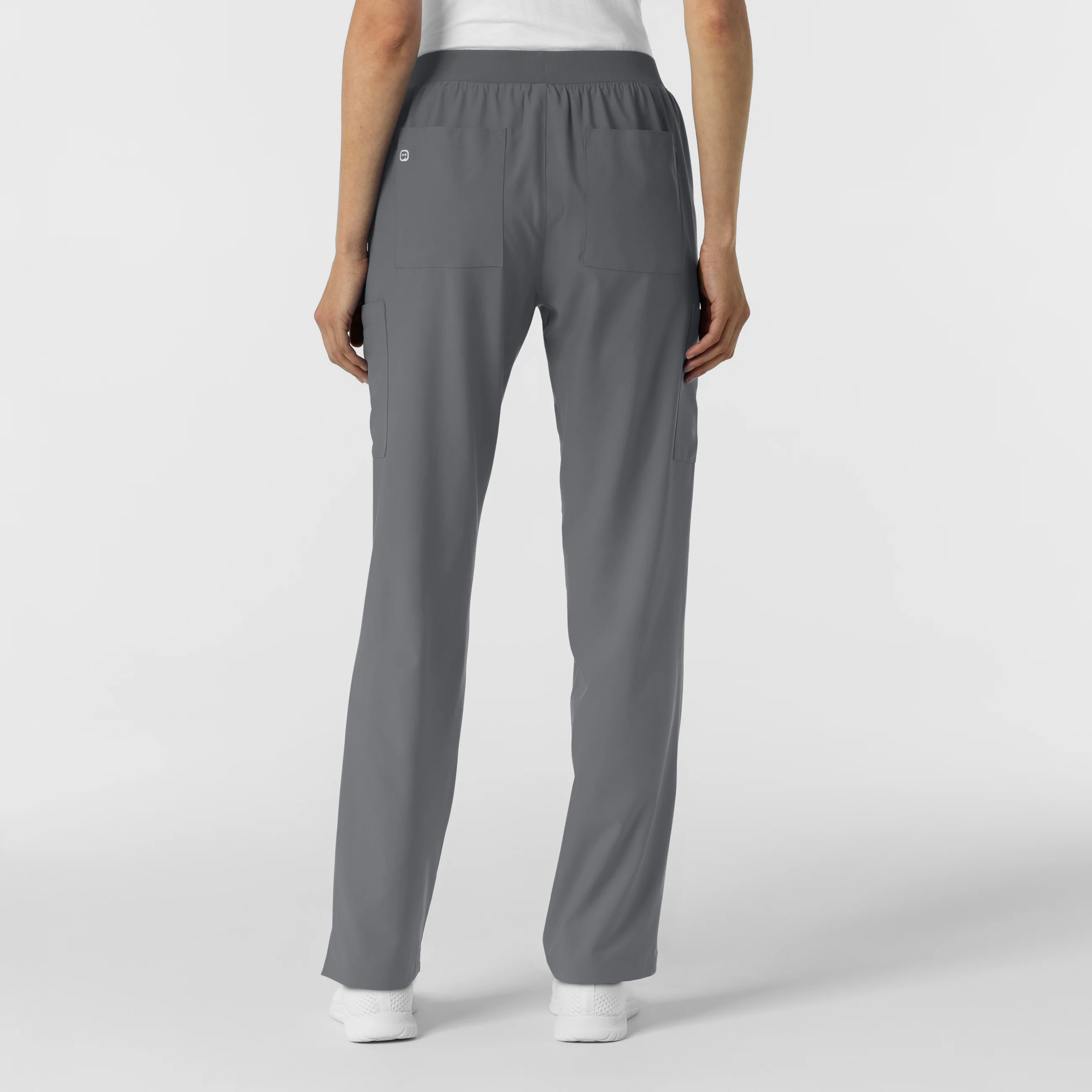 W123 Women's Cargo Utility Scrub Pant - Pewter - Image 2