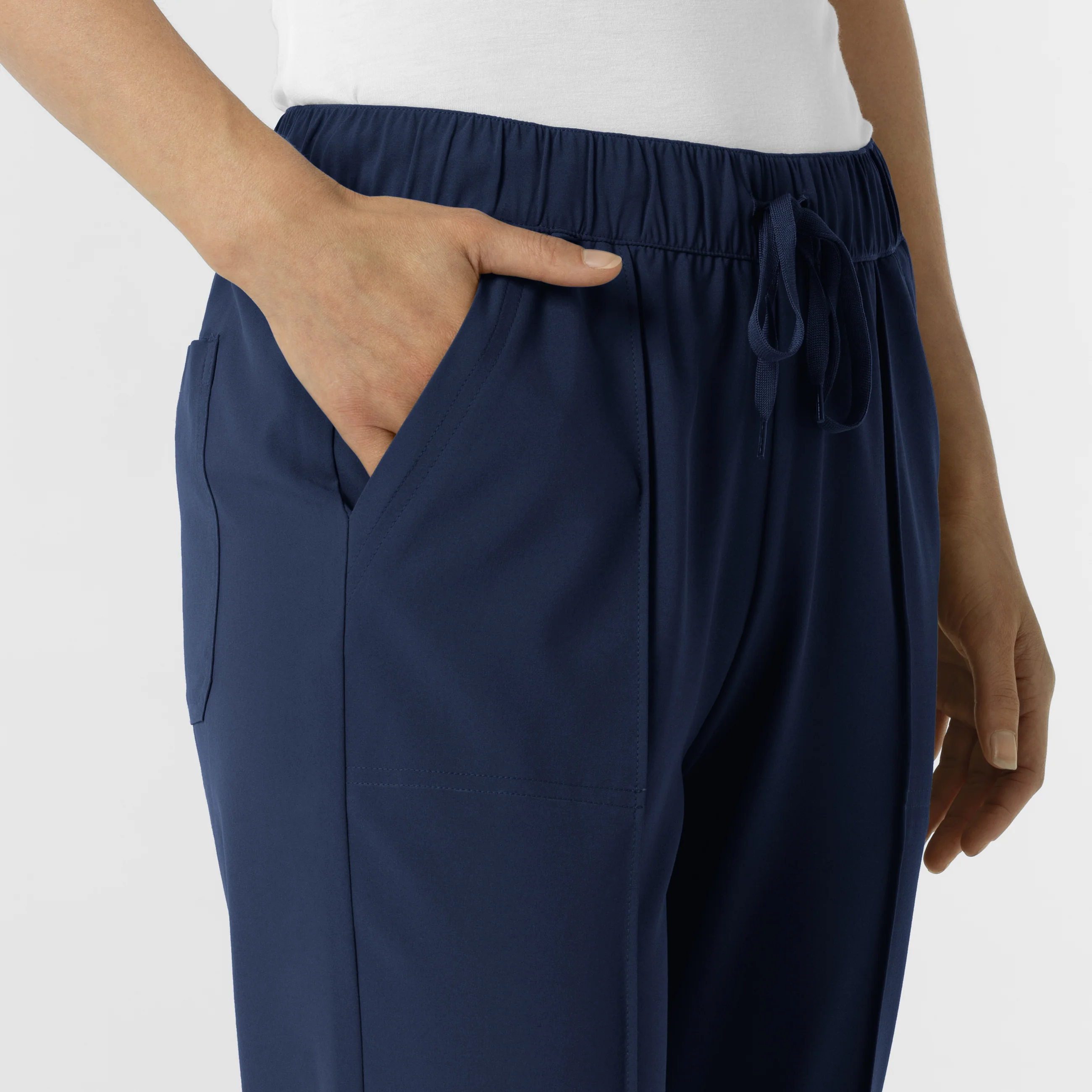RENEW Women's Tapered Ankle Scrub Trouser - Navy - Image 6