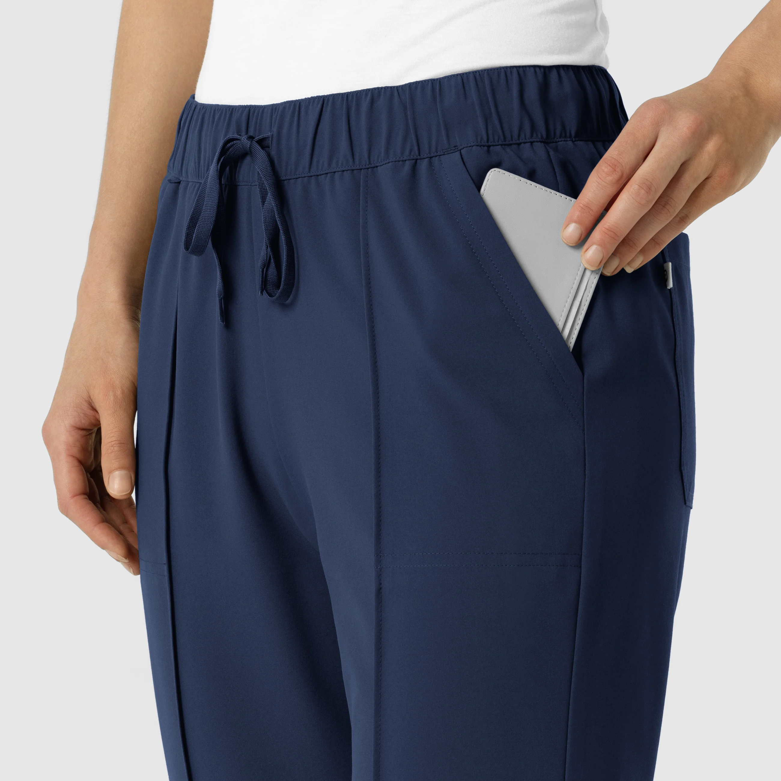 RENEW Women's Tapered Ankle Scrub Trouser - Navy - Image 7