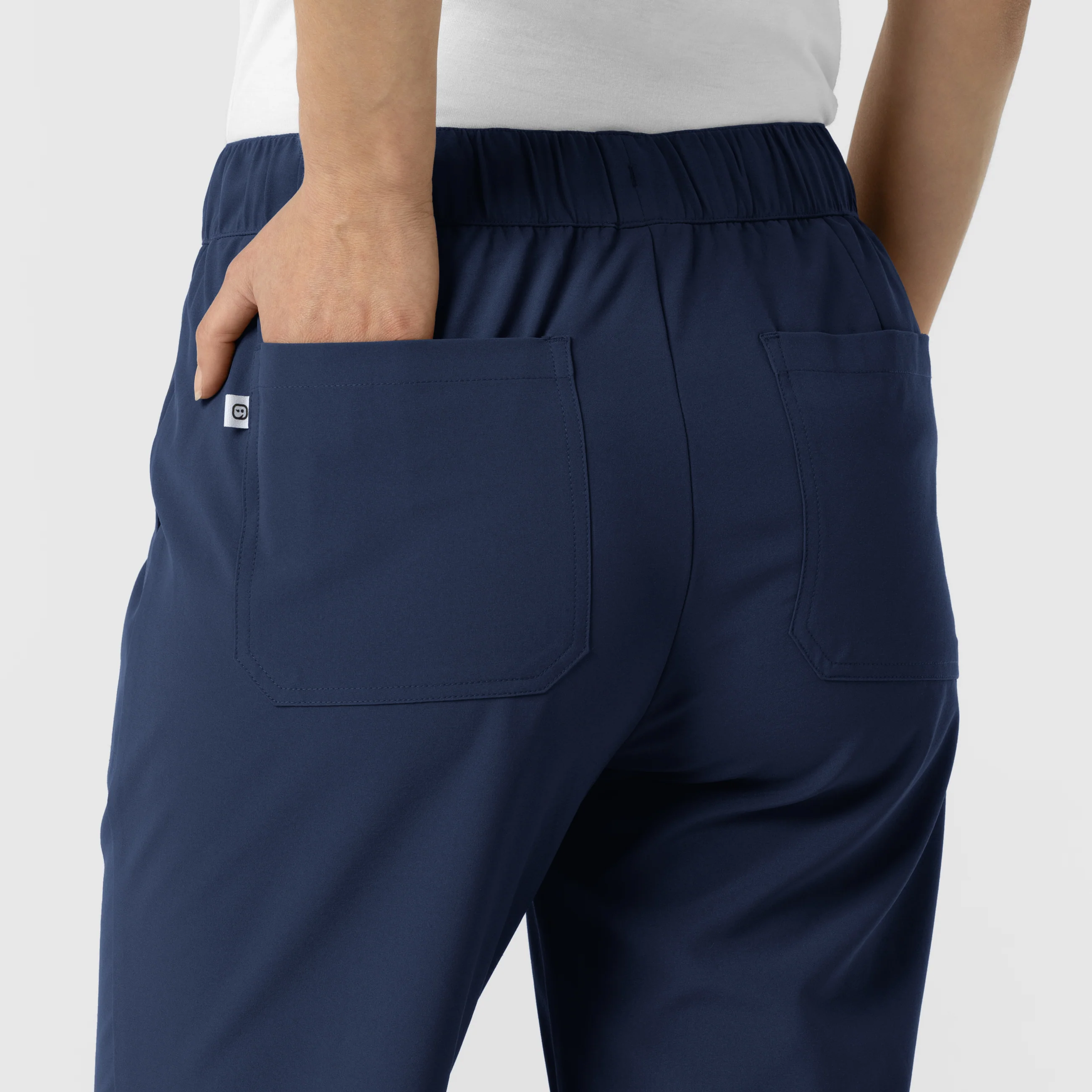 RENEW Women's Tapered Ankle Scrub Trouser - Navy - Image 8