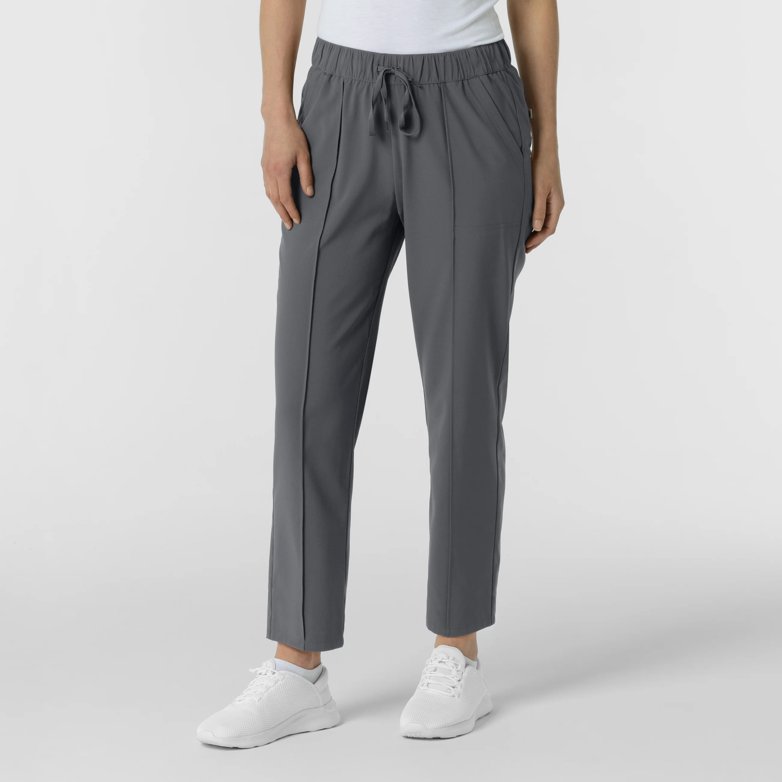 RENEW Women's Tapered Ankle Scrub Trouser - Pewter - Image 3