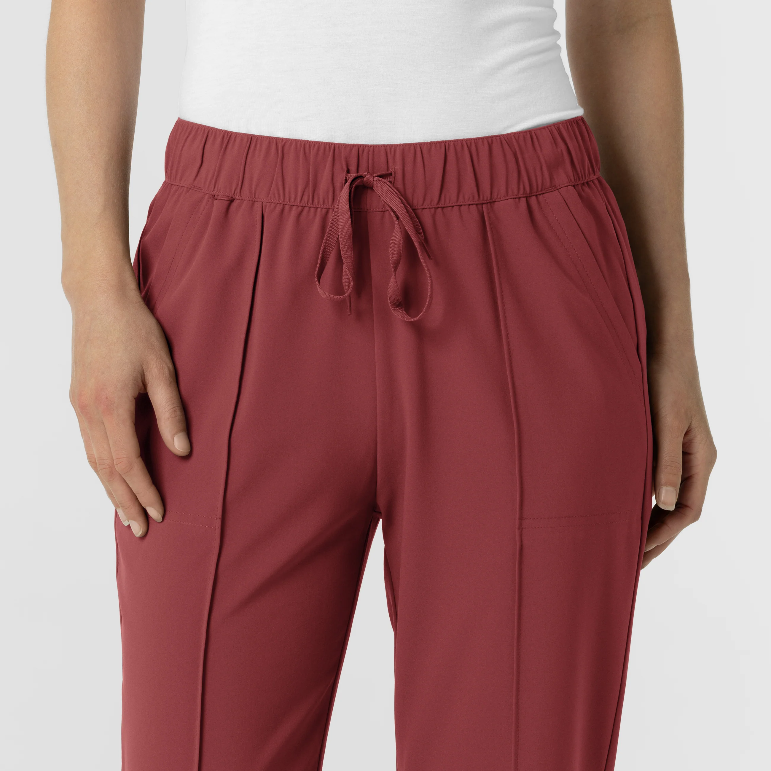RENEW Women's Tapered Ankle Scrub Trouser - Ruby - Image 4