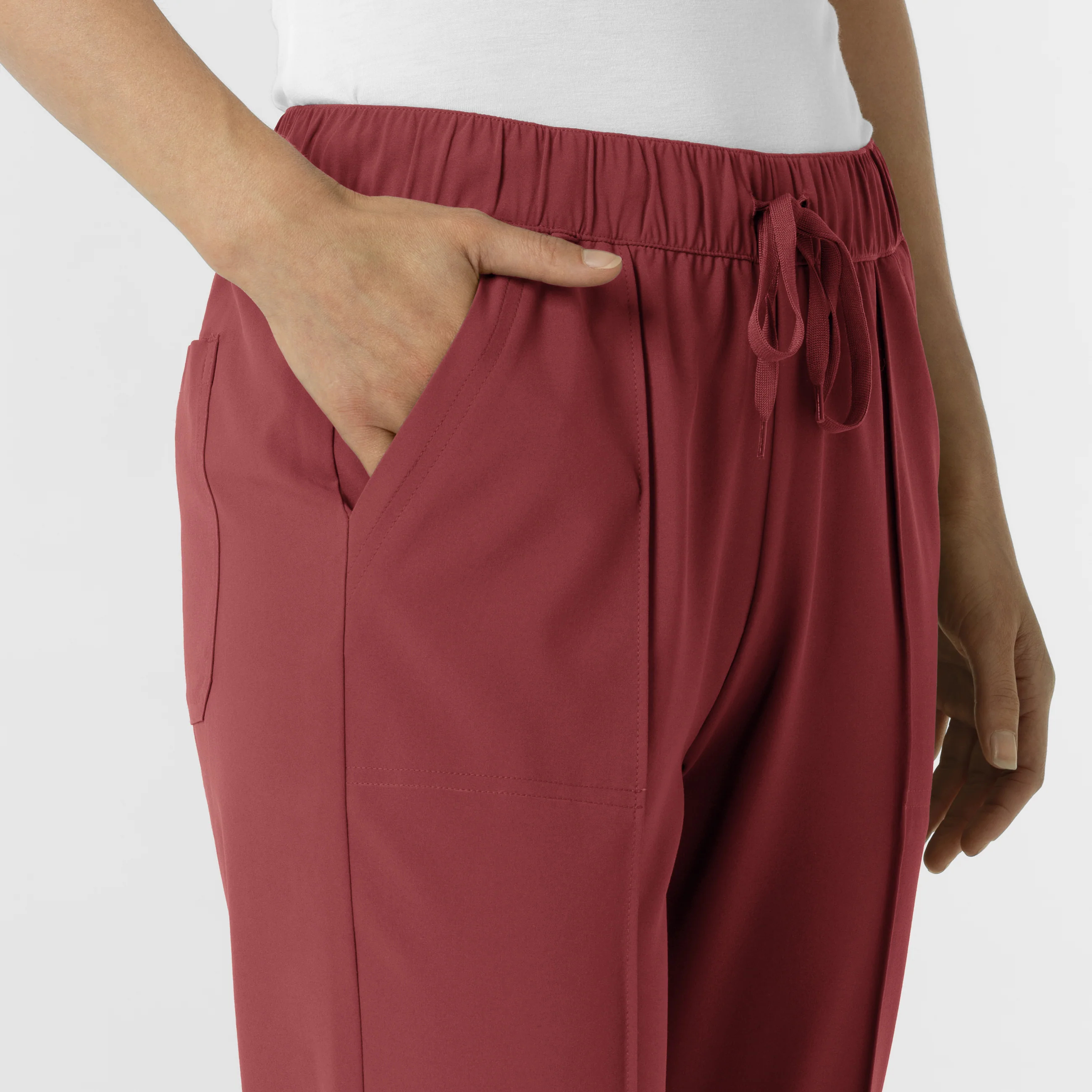 RENEW Women's Tapered Ankle Scrub Trouser - Ruby - Image 6