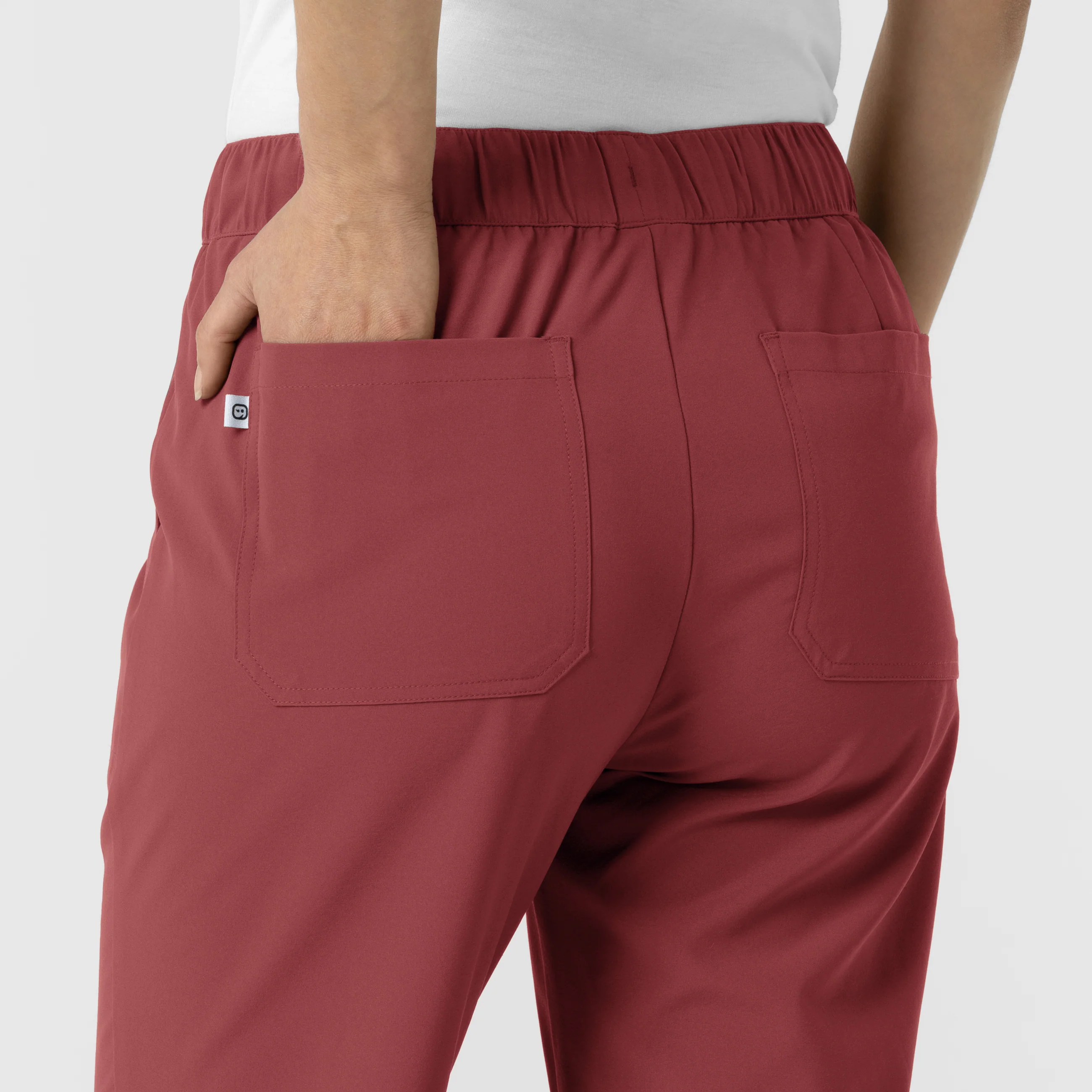 RENEW Women's Tapered Ankle Scrub Trouser - Ruby - Image 8