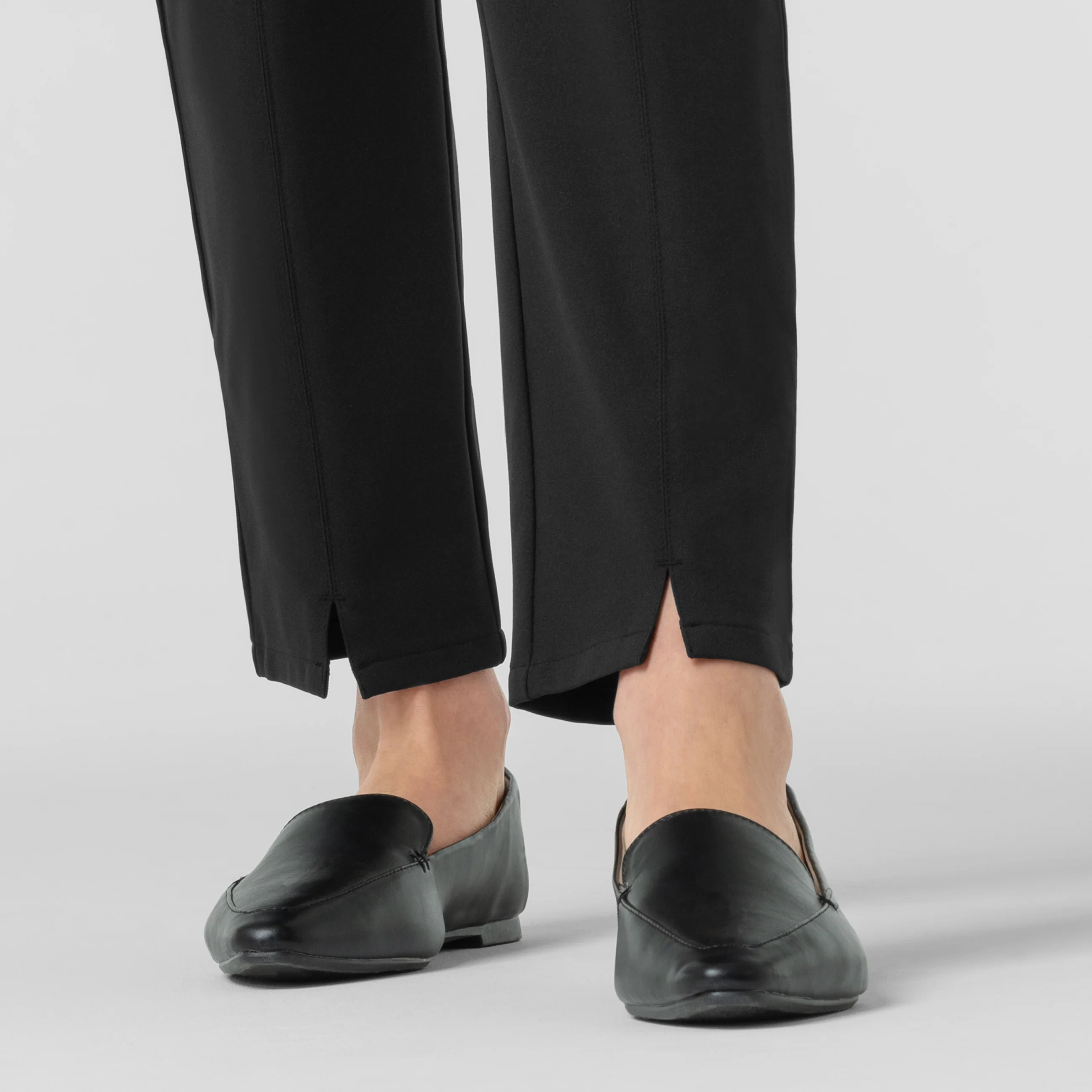BLK Edit Women's Tapered Ankle Scrub Trouser - Black - Image 9