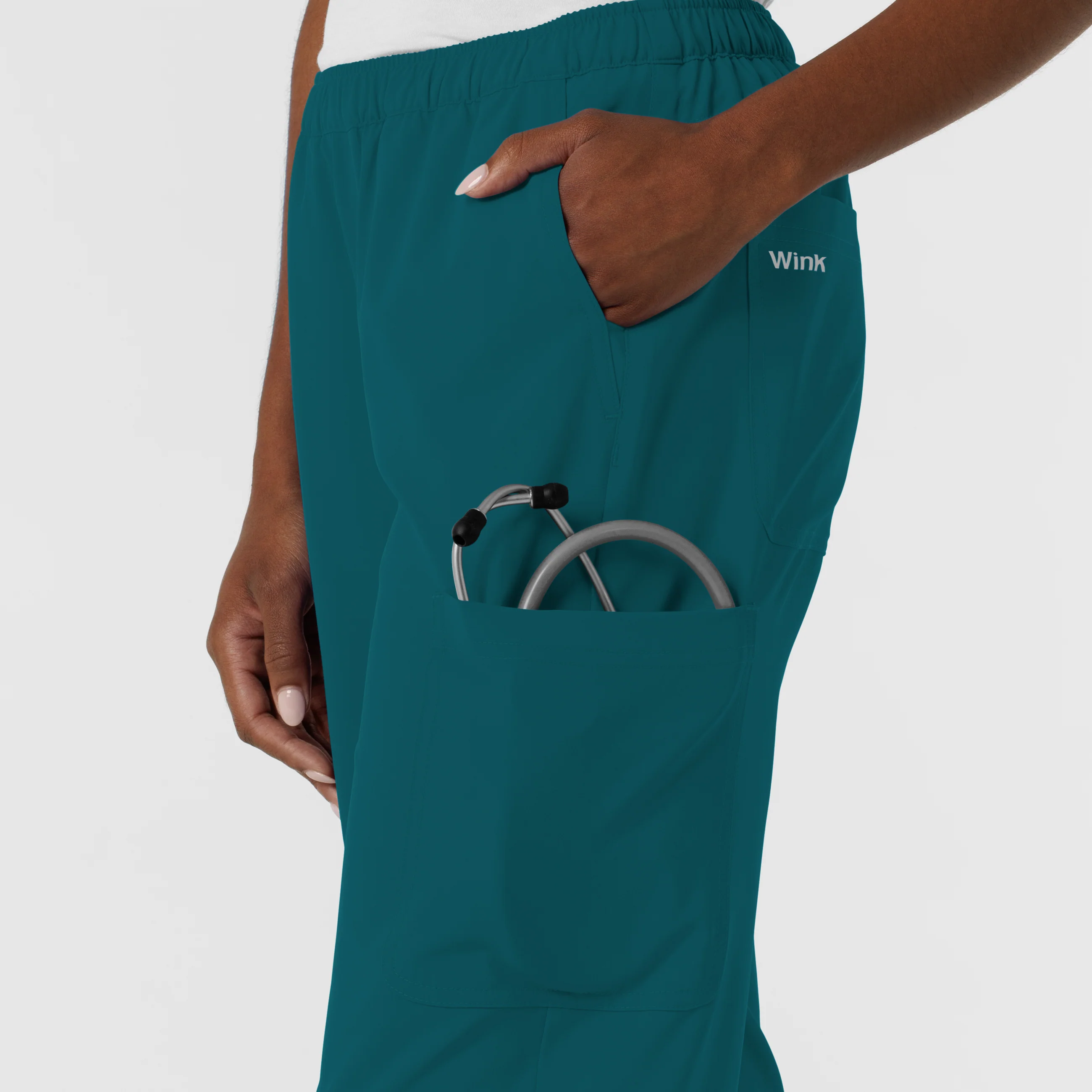 NURTUR Women's Straight Leg Cargo Scrub Pant - Caribbean - Image 10