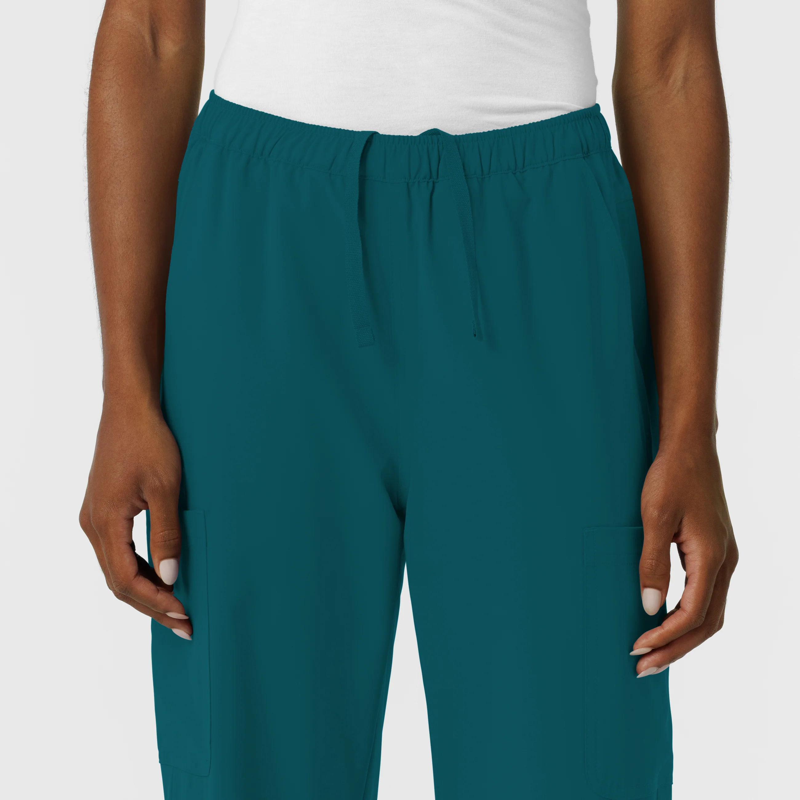 NURTUR Women's Straight Leg Cargo Scrub Pant - Caribbean - Image 6