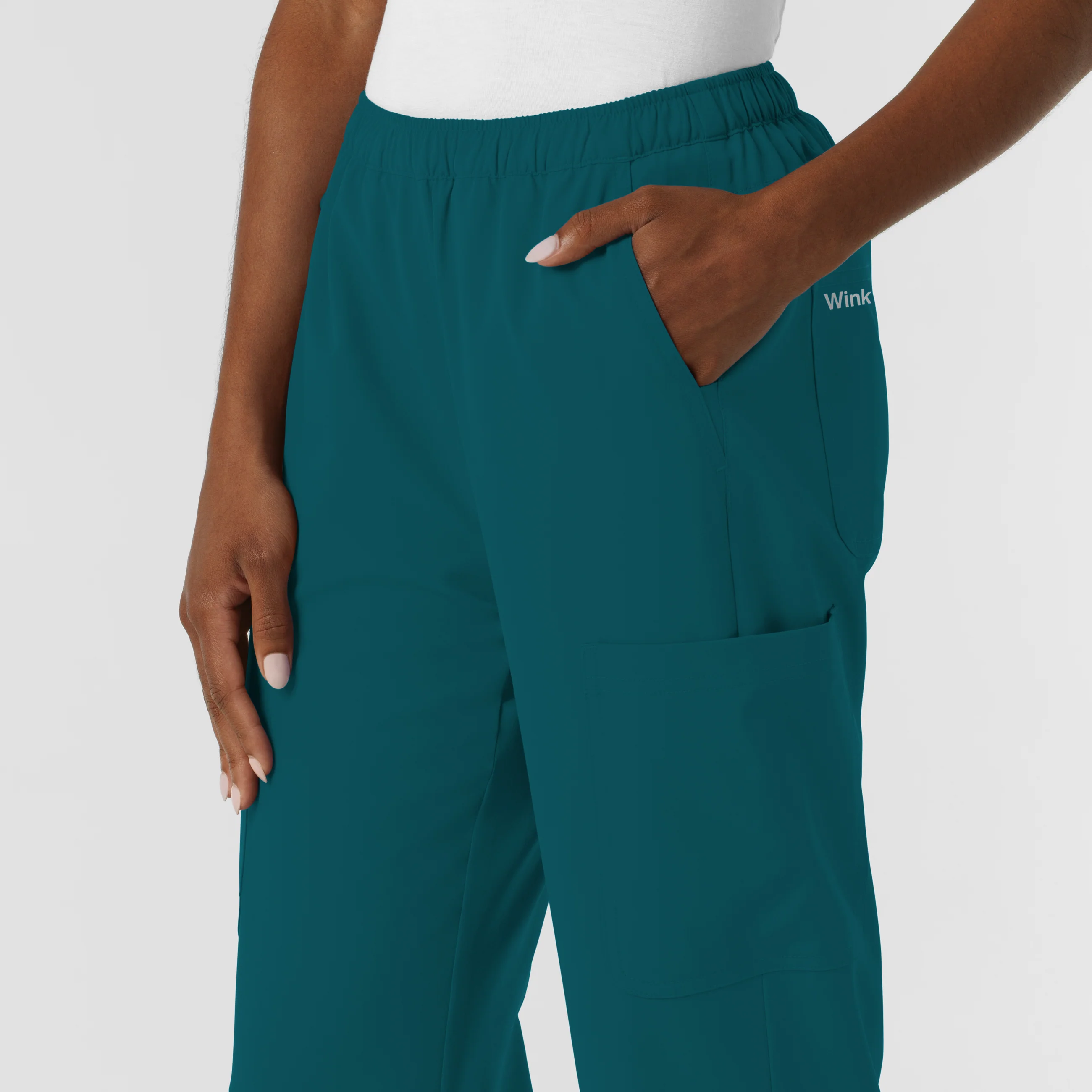 NURTUR Women's Straight Leg Cargo Scrub Pant - Caribbean - Image 8