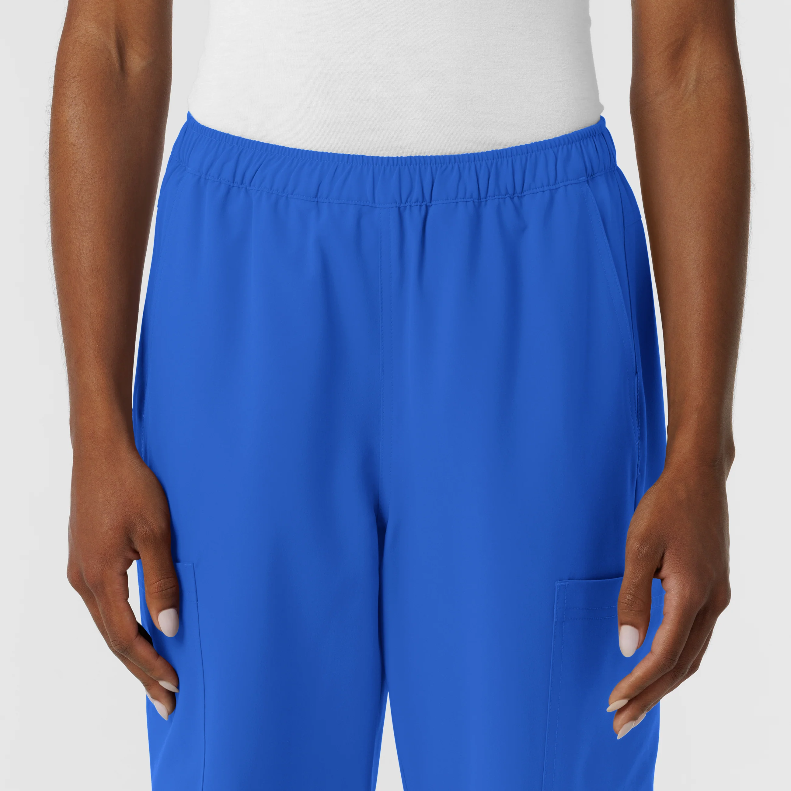 NURTUR Women's Straight Leg Cargo Scrub Pant - Royal - Image 5